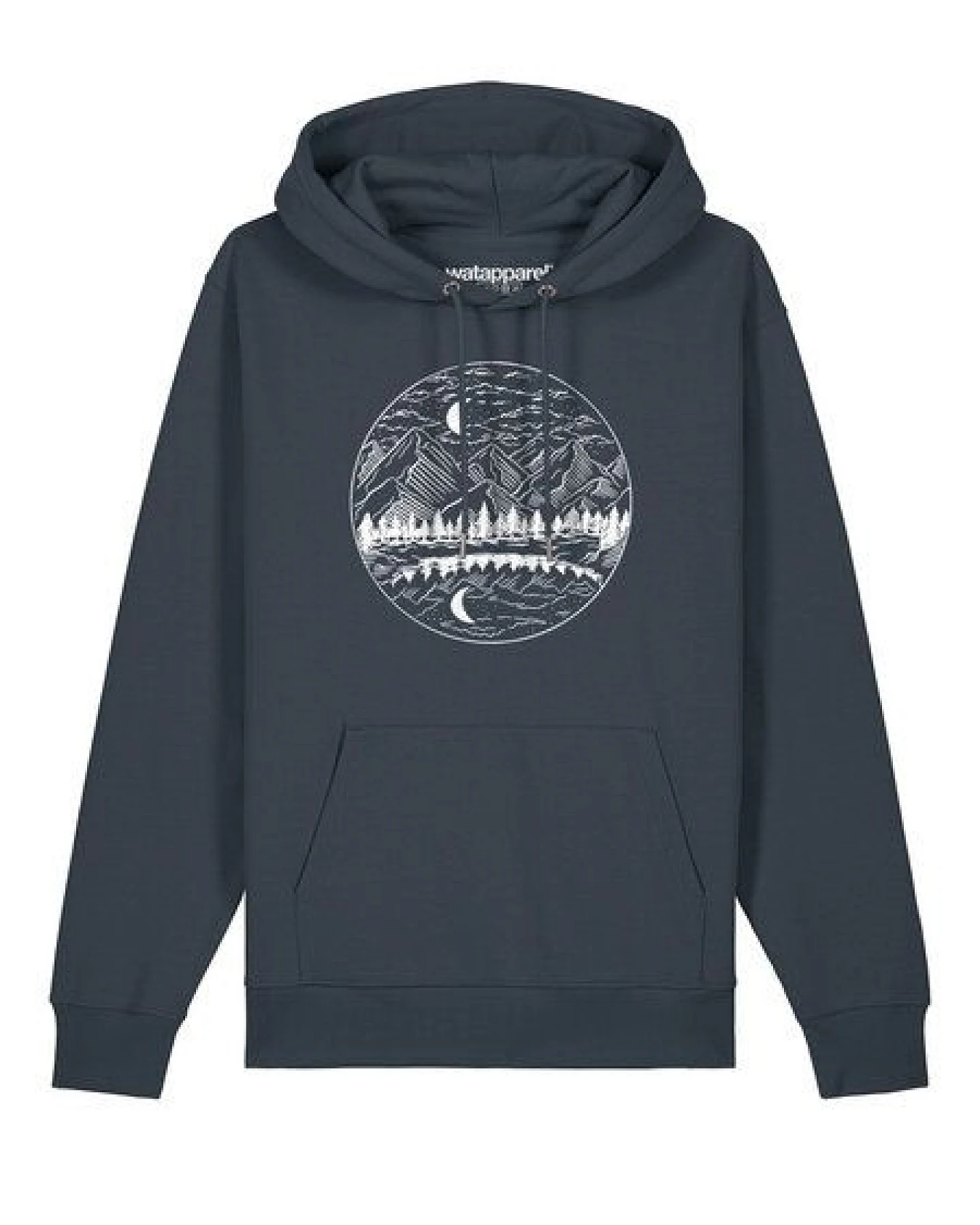 watapparel Hoodie Unisex Mountains by night – Ansicht 2