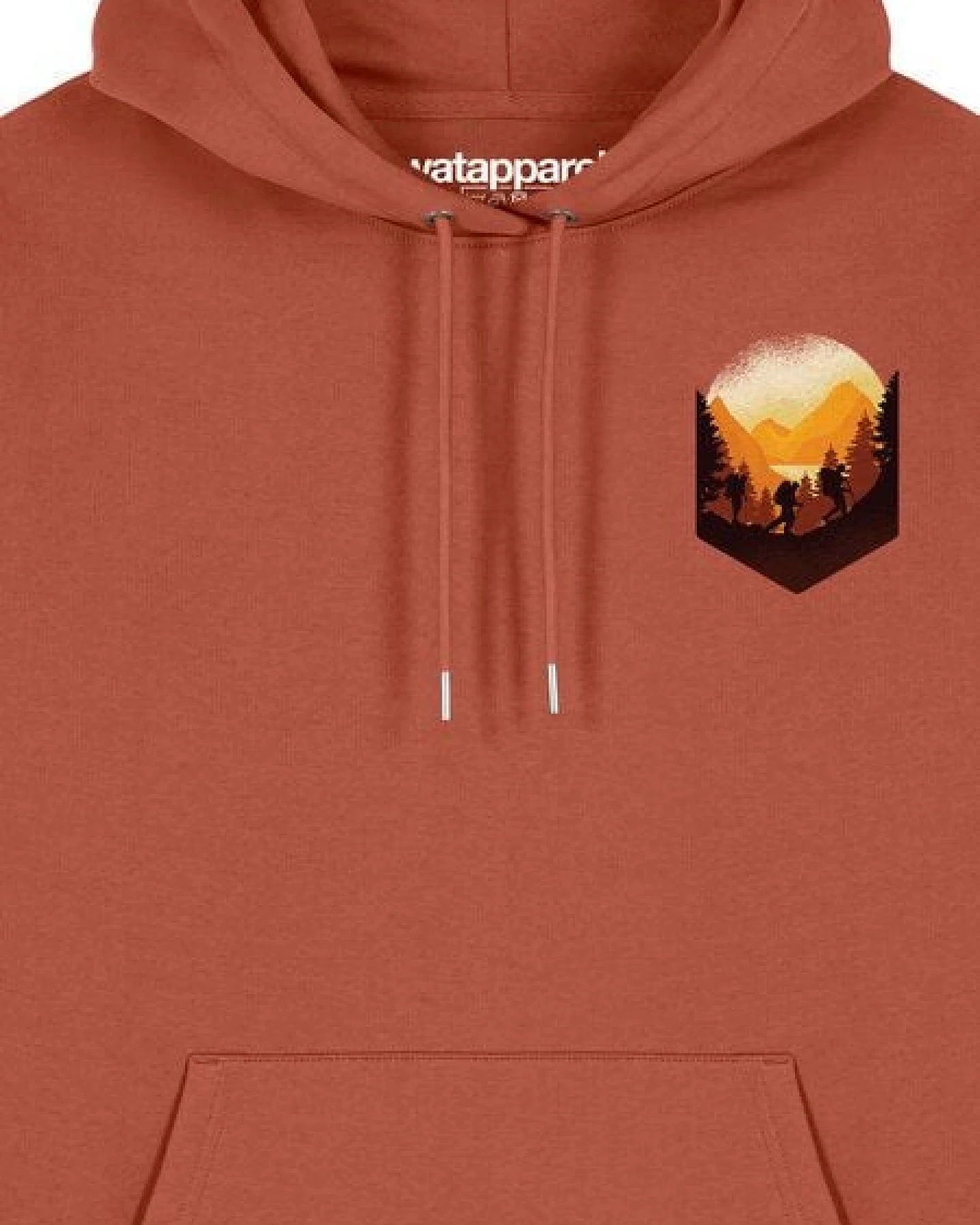 watapparel Hoodie Unisex Hiking in the mountains – Ansicht 3