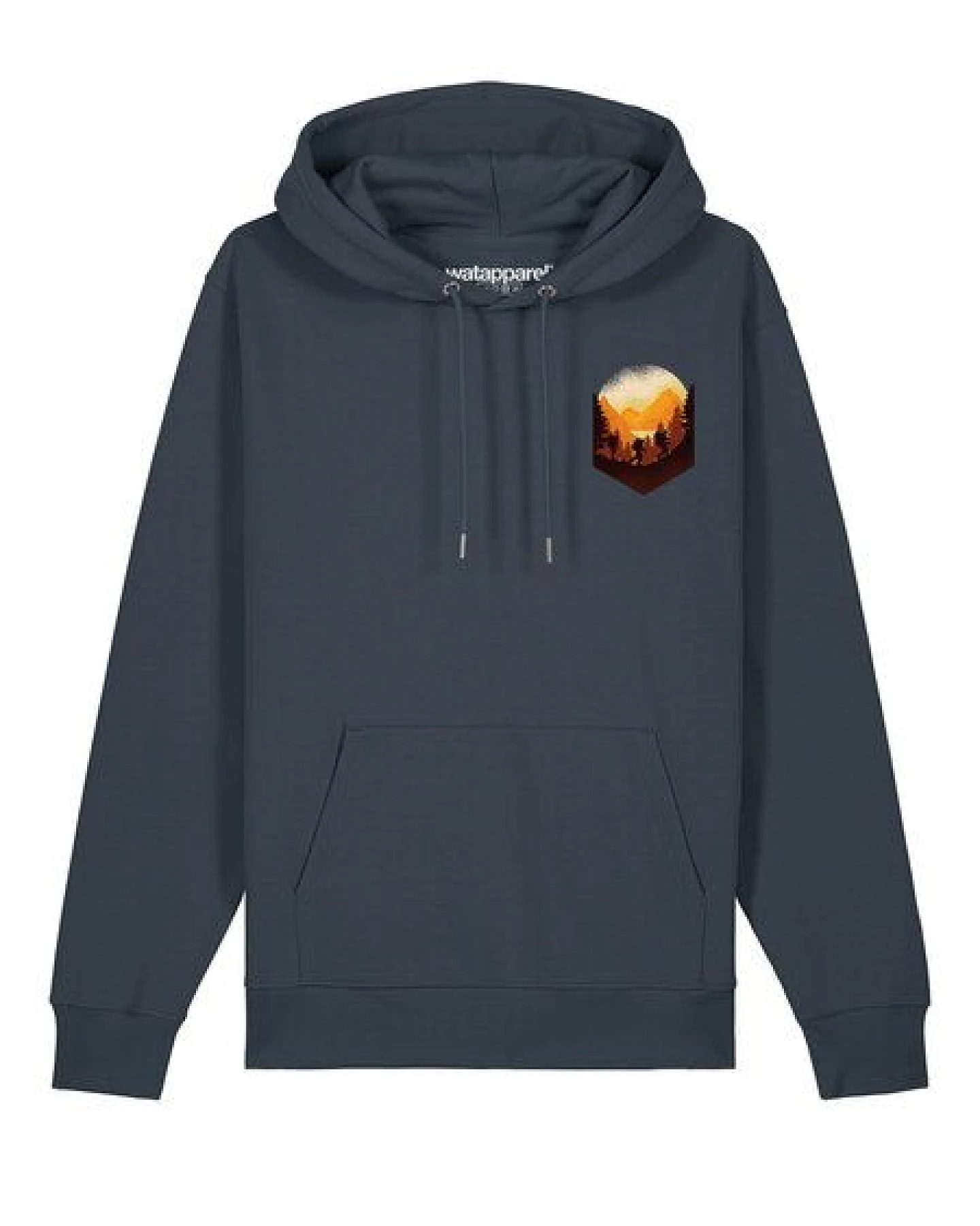 watapparel Hoodie Unisex Hiking in the mountains – Ansicht 2