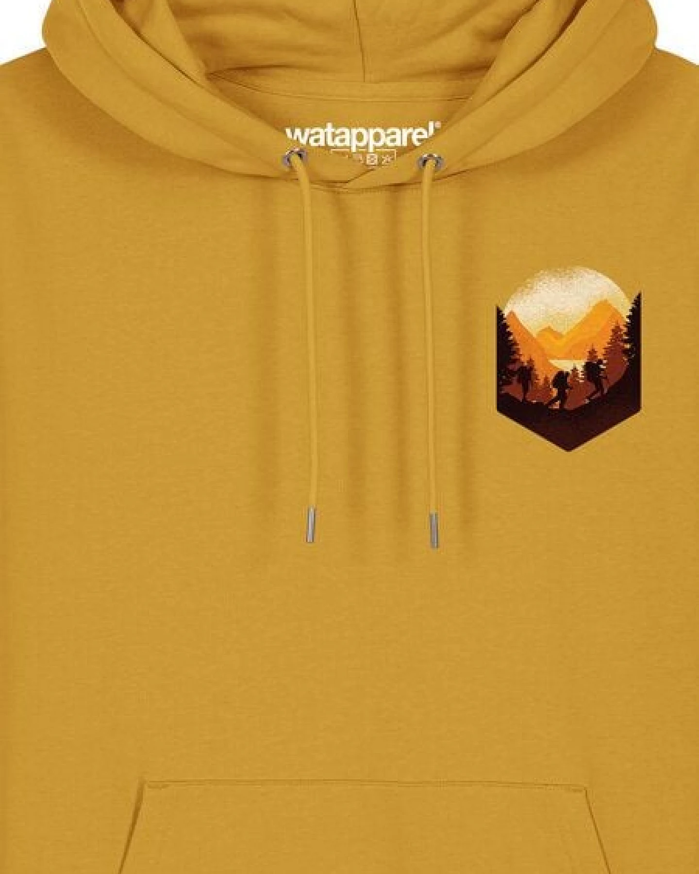 watapparel Hoodie Unisex Hiking in the mountains – Ansicht 3