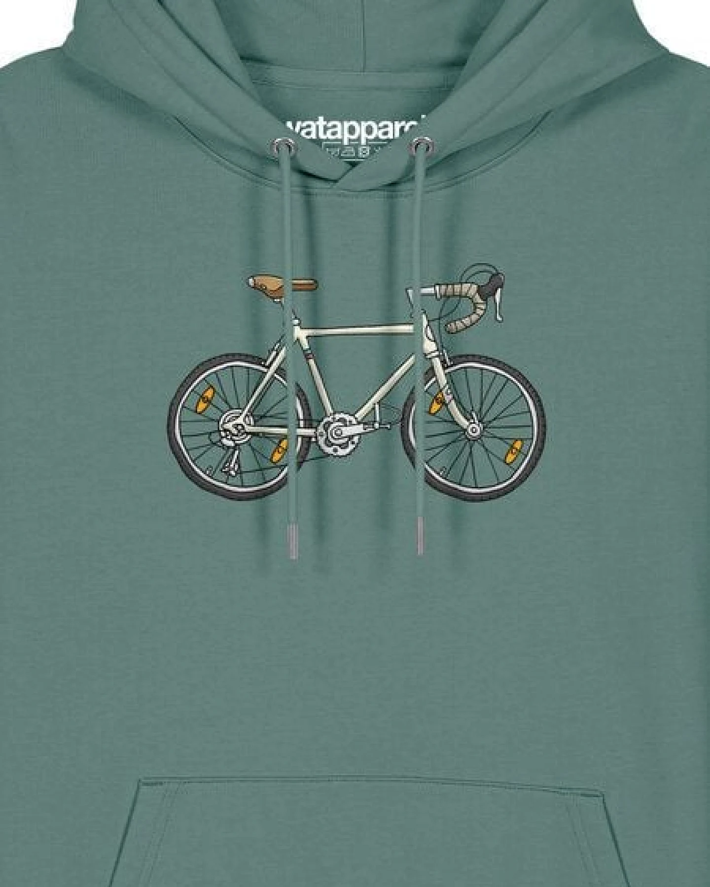 watapparel Hoodie Unisex Doodle Bike – Ansicht 3