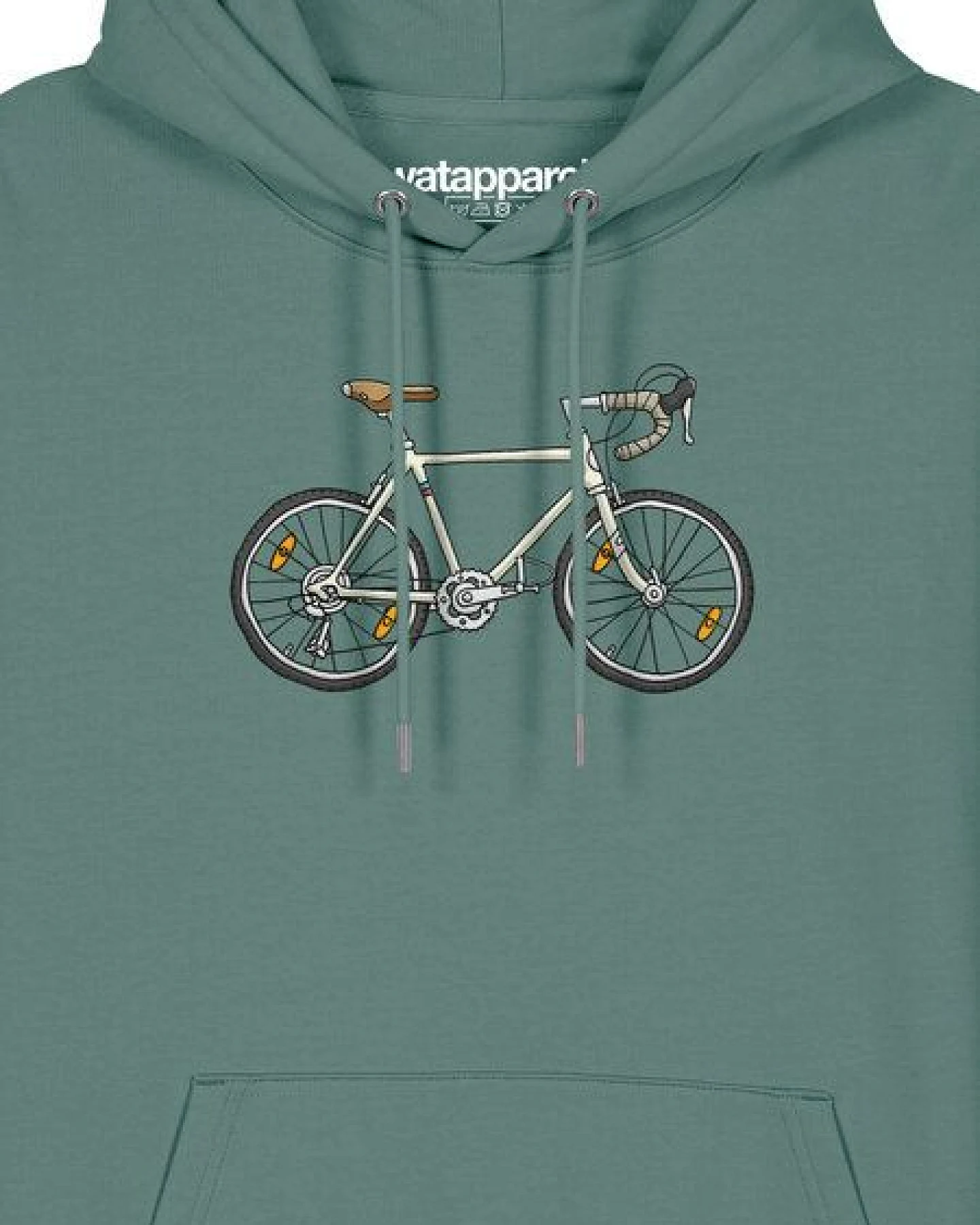watapparel Hoodie Unisex Doodle Bike – Ansicht 3