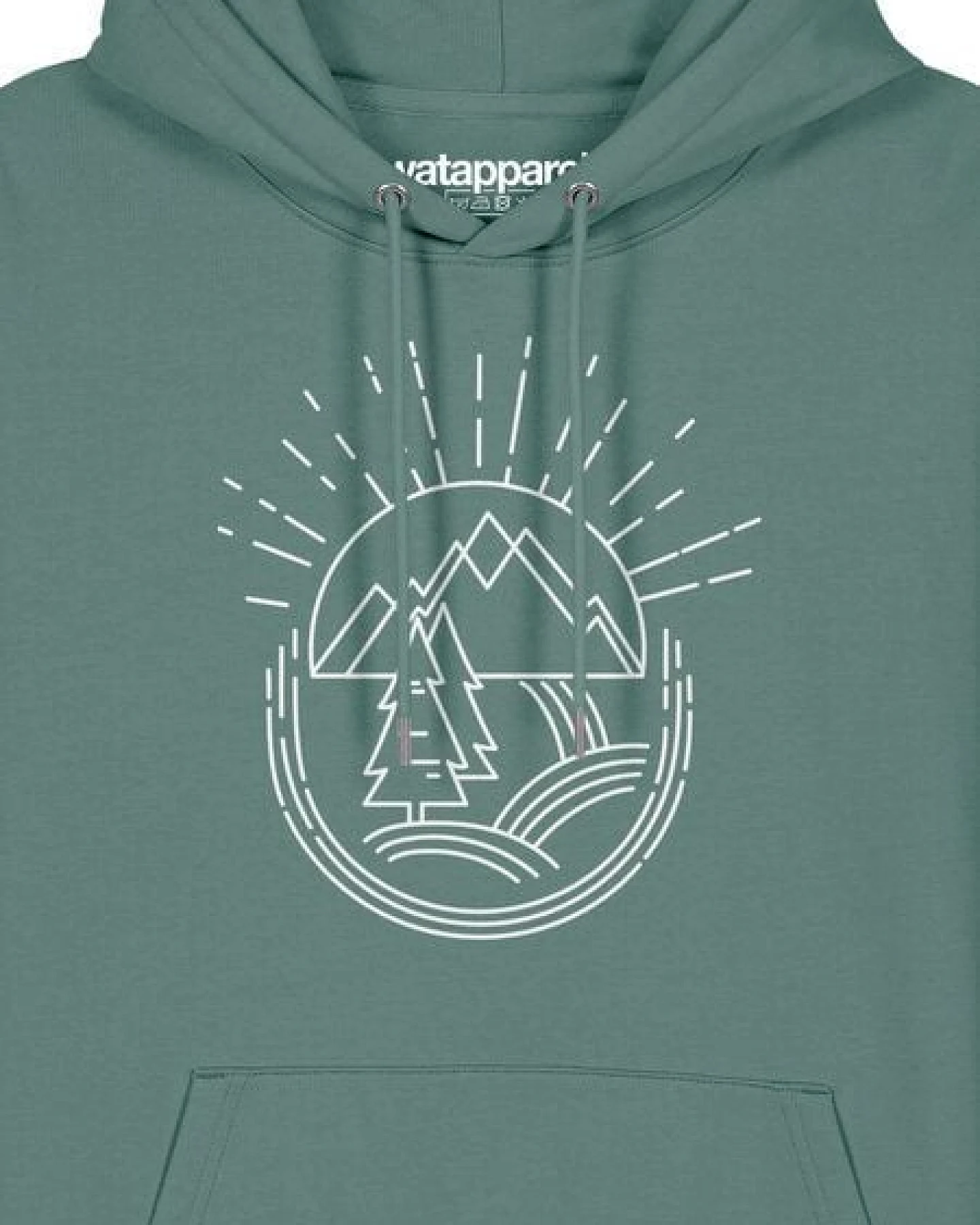 watapparel Hoodie Unisex Natur ist schön – Ansicht 3