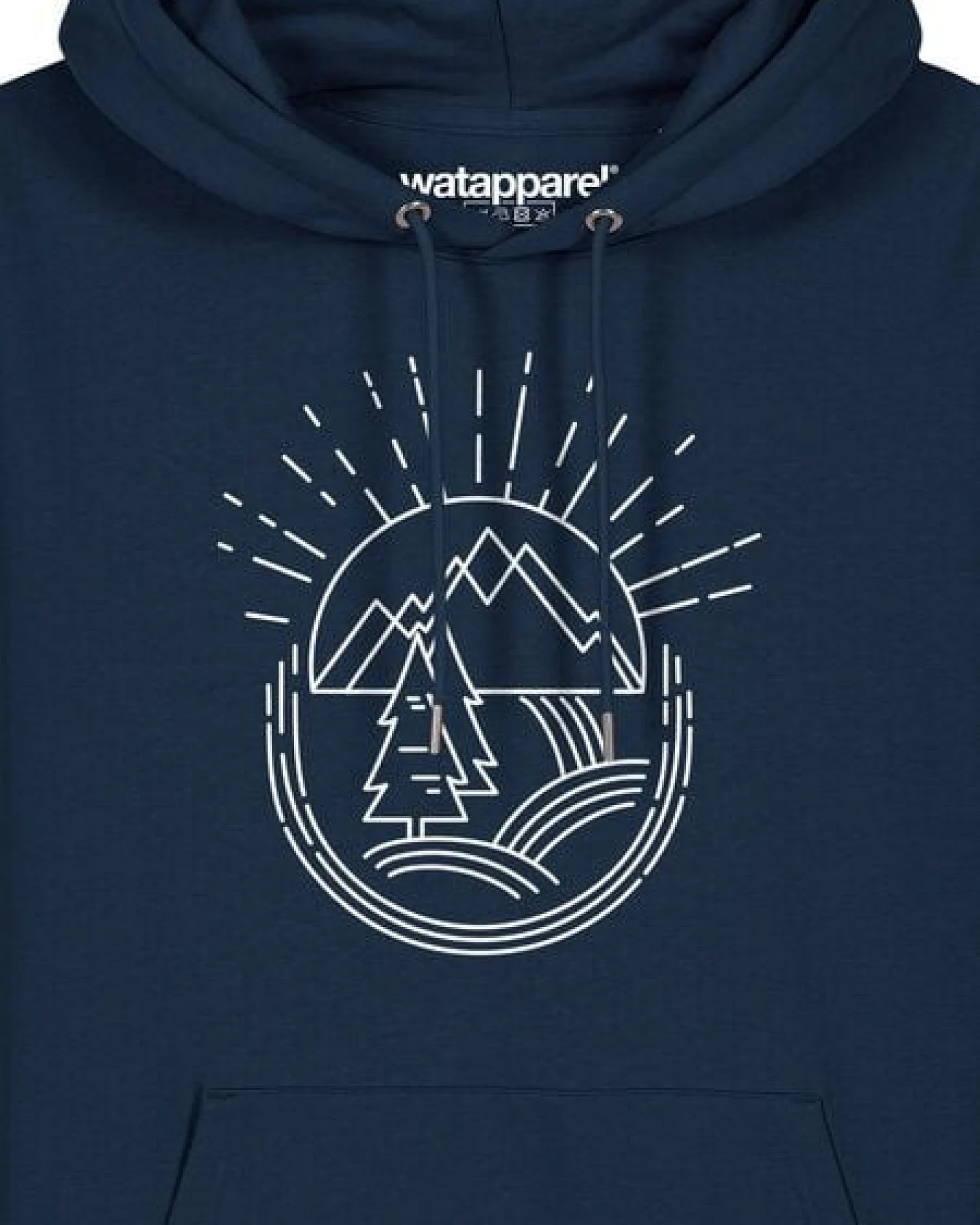 watapparel Hoodie Unisex Natur ist schön – Ansicht 3