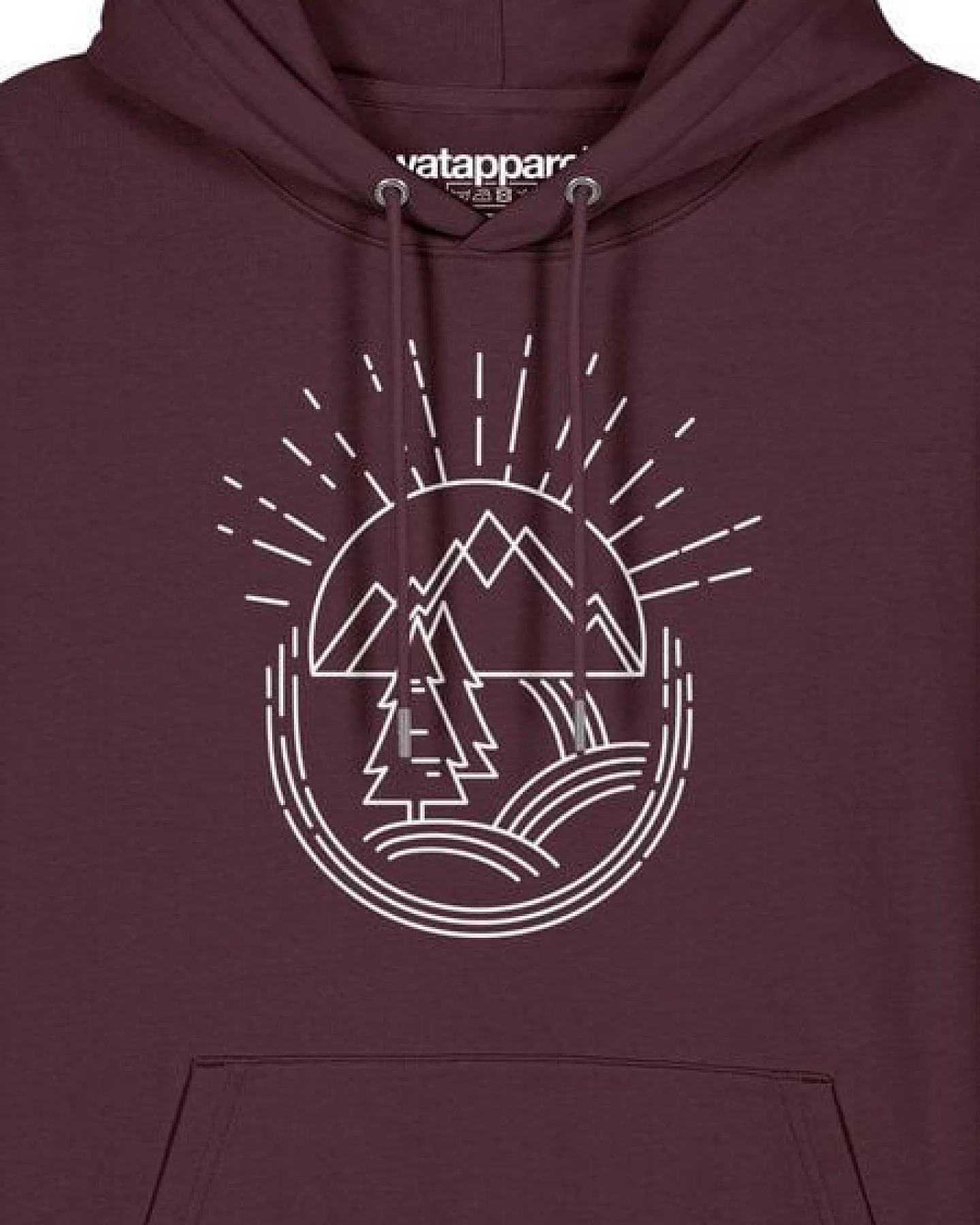 watapparel Hoodie Unisex Natur ist schön – Ansicht 3