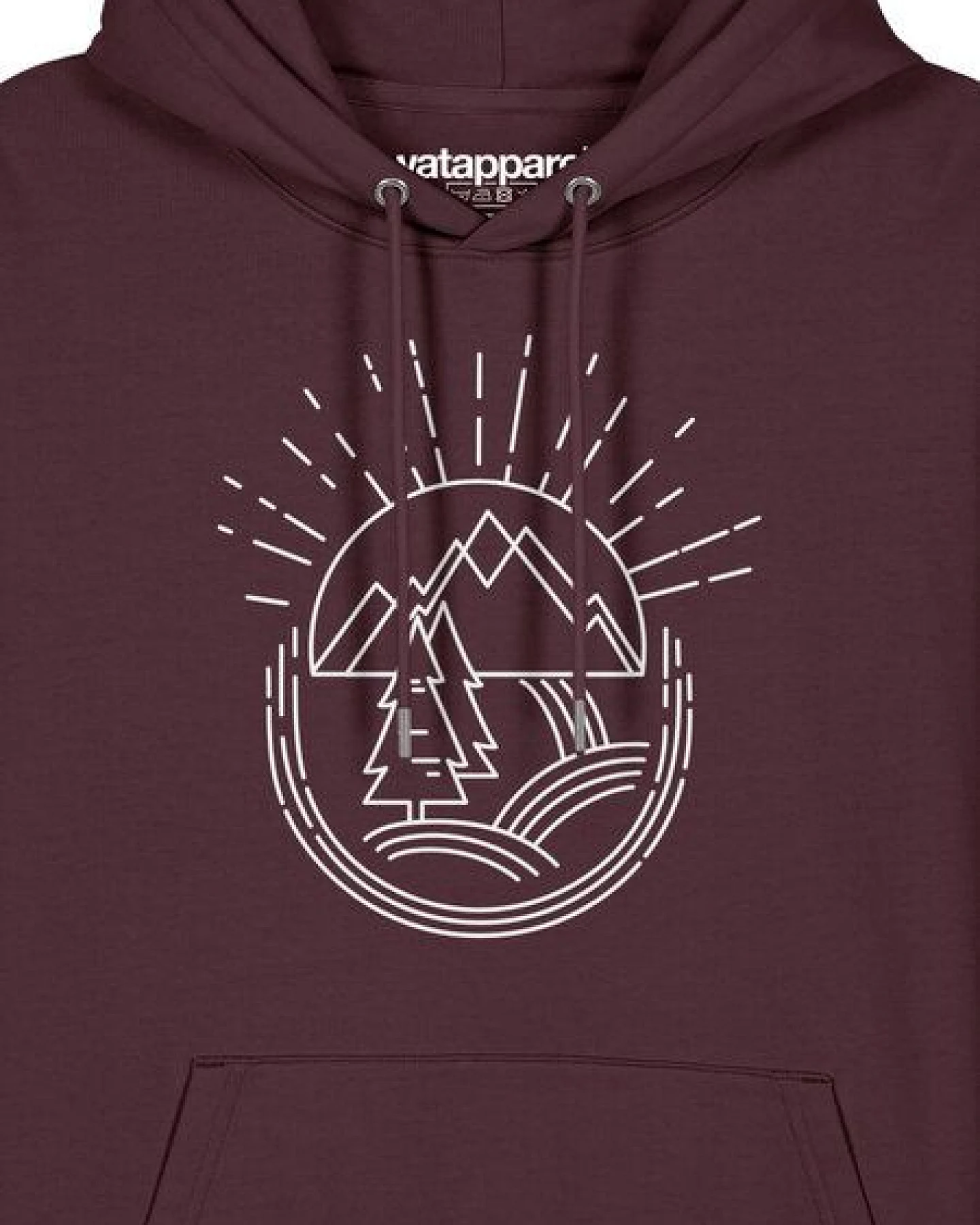 watapparel Hoodie Unisex Natur ist schön – Ansicht 3