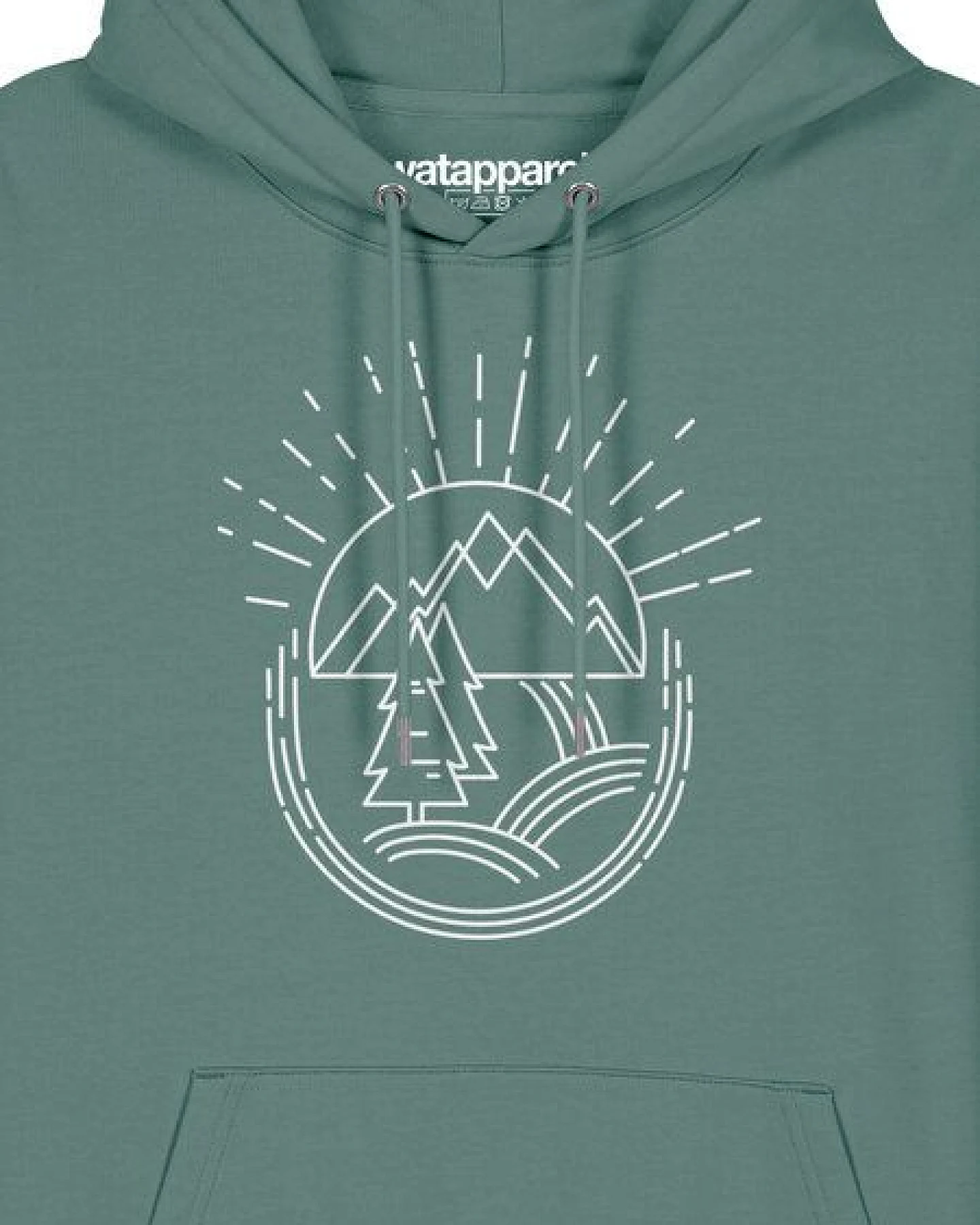 watapparel Hoodie Unisex Natur ist schön – Ansicht 3