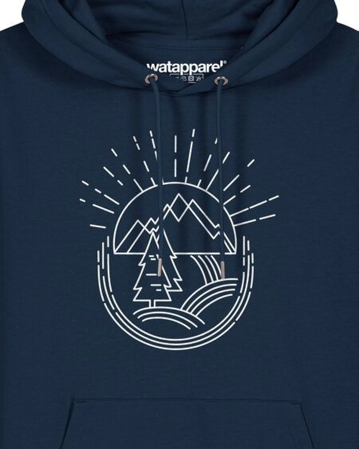 watapparel Hoodie Unisex Natur ist schön – Ansicht 3