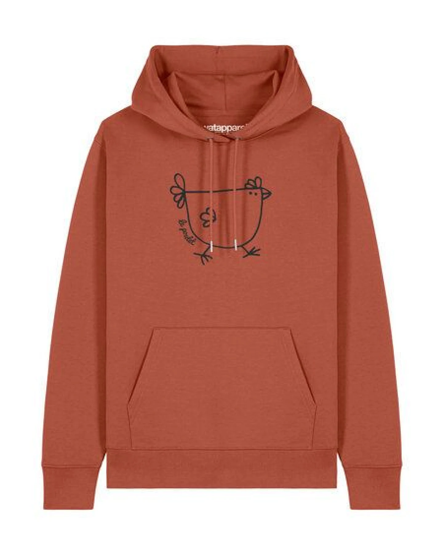 watapparel Hoodie Unisex Le poulet - das Huhn – Ansicht 2