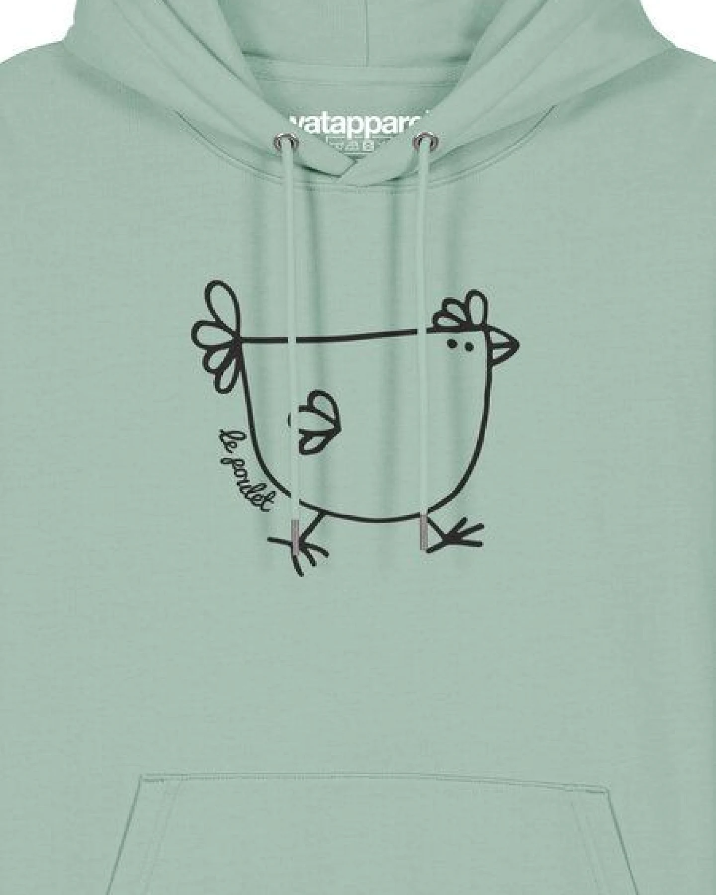 watapparel Hoodie Unisex Le poulet - das Huhn – Ansicht 3