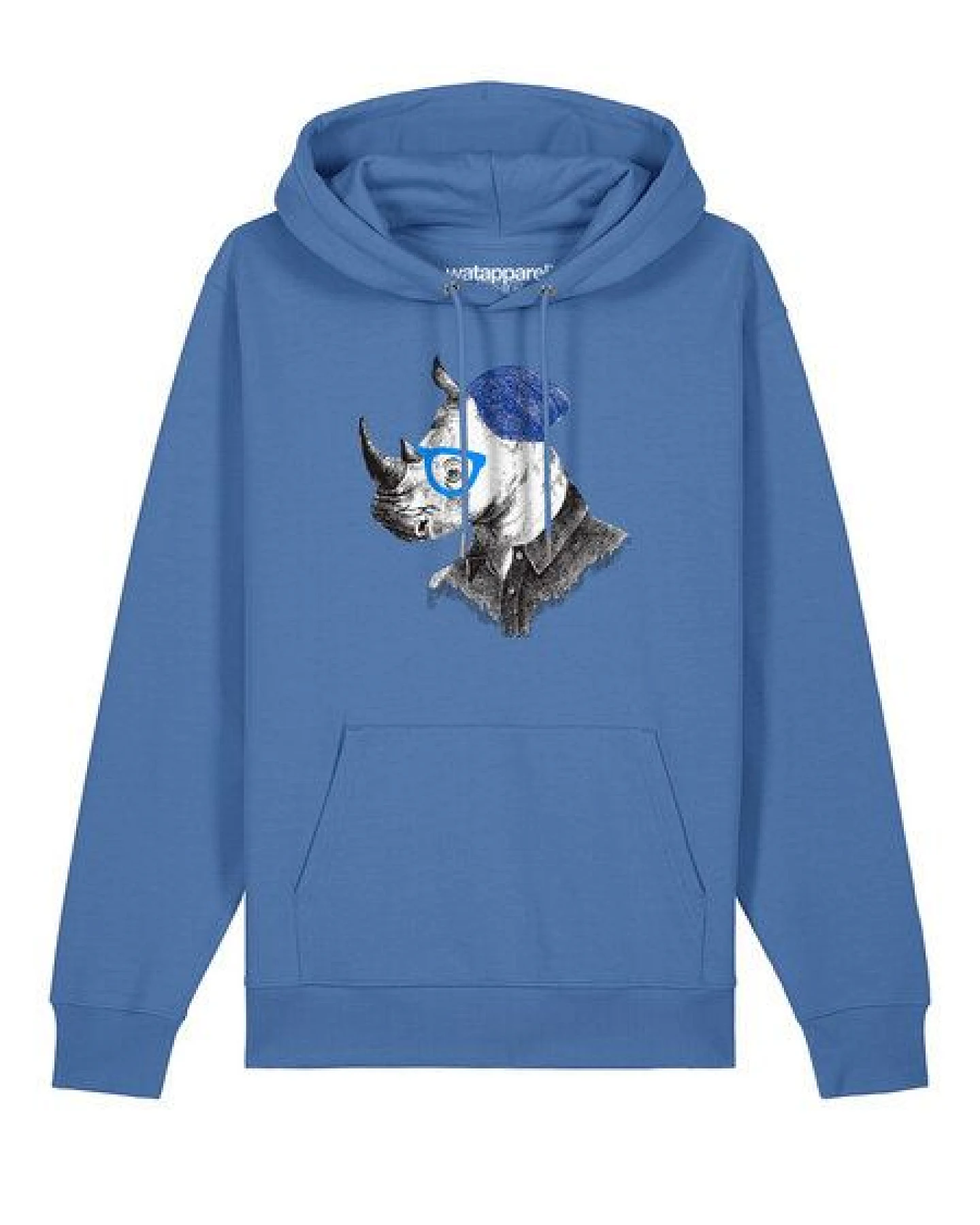 watapparel Hoodie Unisex Nashorn – Ansicht 2