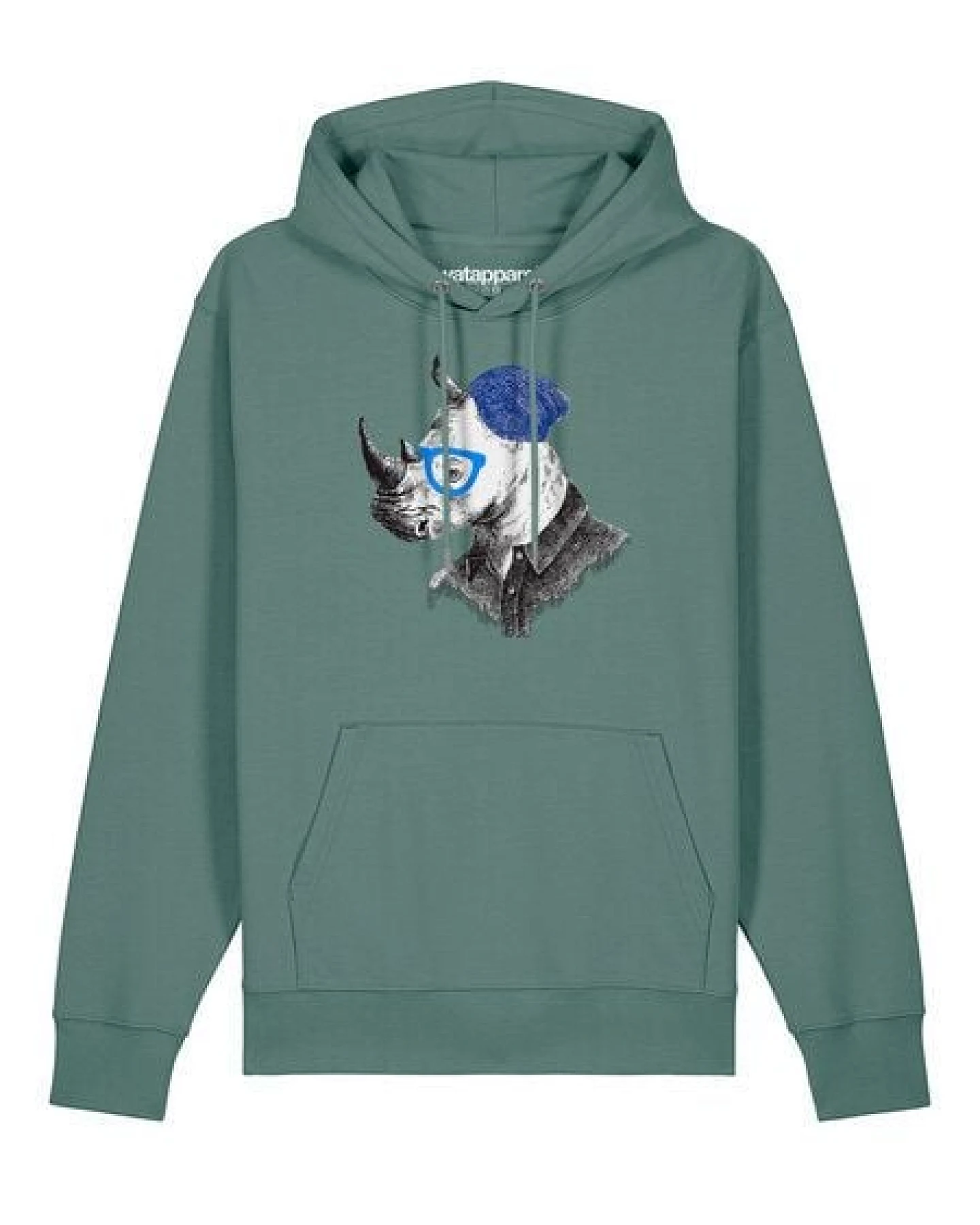 watapparel Hoodie Unisex Nashorn – Ansicht 2