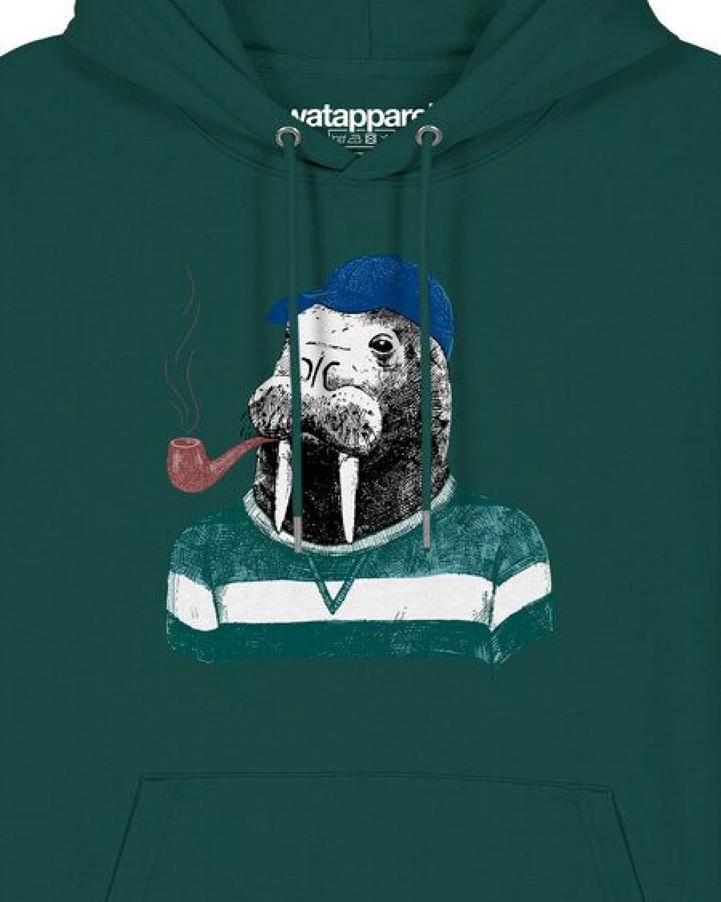 watapparel Hoodie Unisex Walross – Ansicht 3