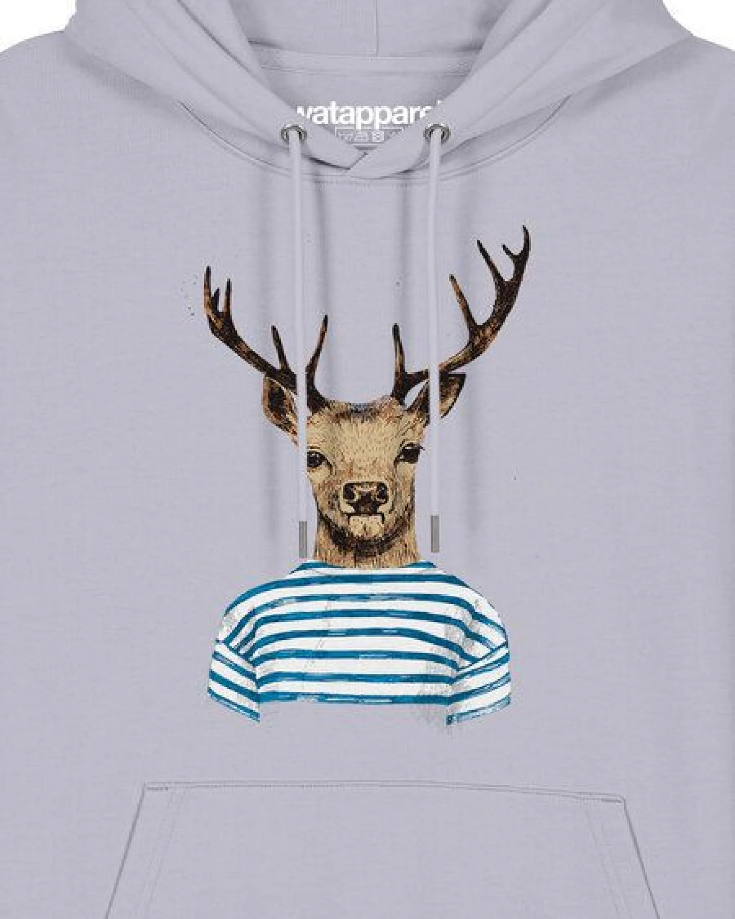 watapparel Hoodie Unisex Hirsch – Ansicht 3