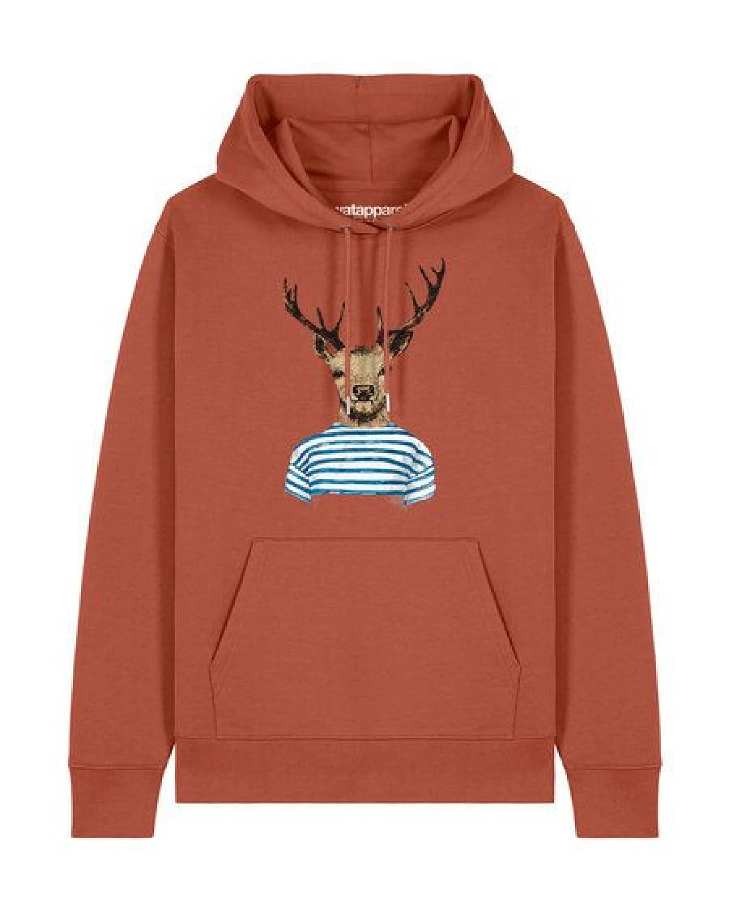 watapparel Hoodie Unisex Hirsch – Ansicht 2