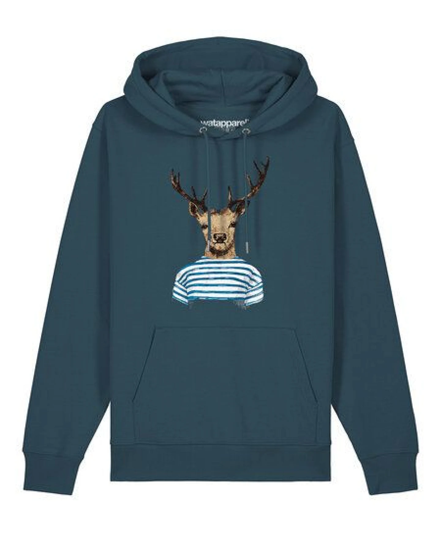 watapparel Hoodie Unisex Hirsch – Ansicht 2