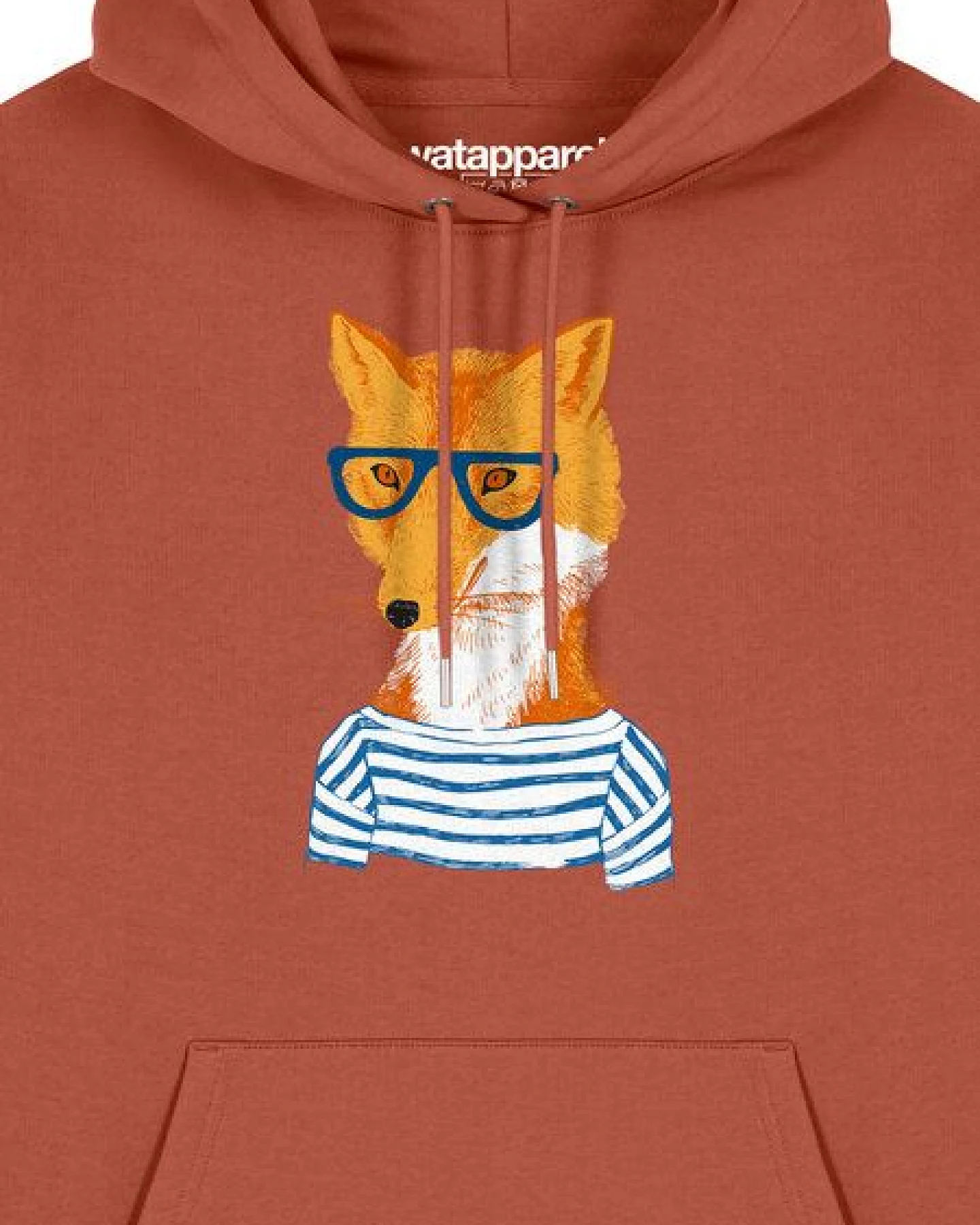 watapparel Hoodie Unisex Fuchs – Ansicht 3