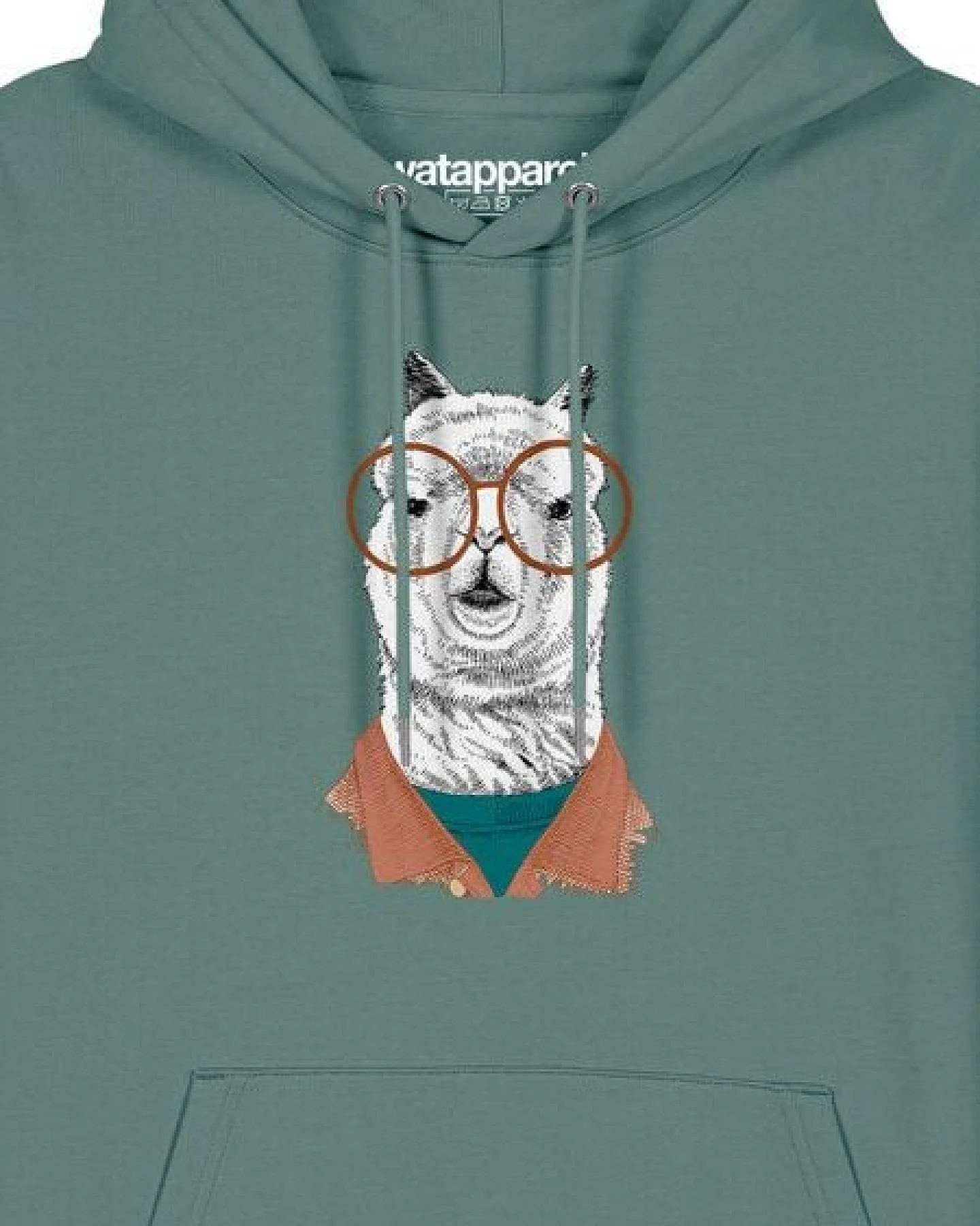 watapparel Hoodie Unisex Lama – Ansicht 3