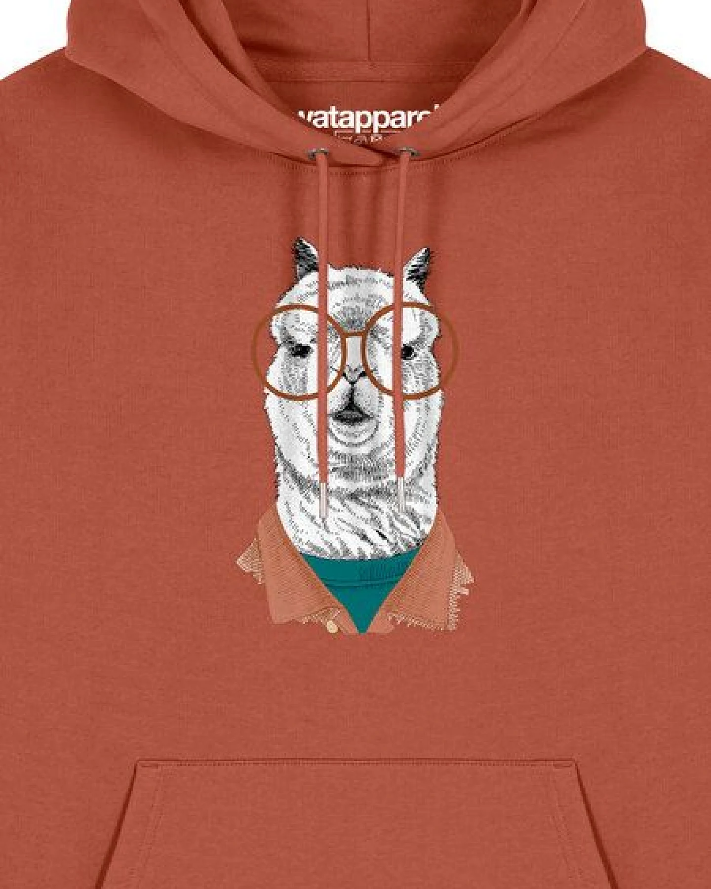 watapparel Hoodie Unisex Lama – Ansicht 3