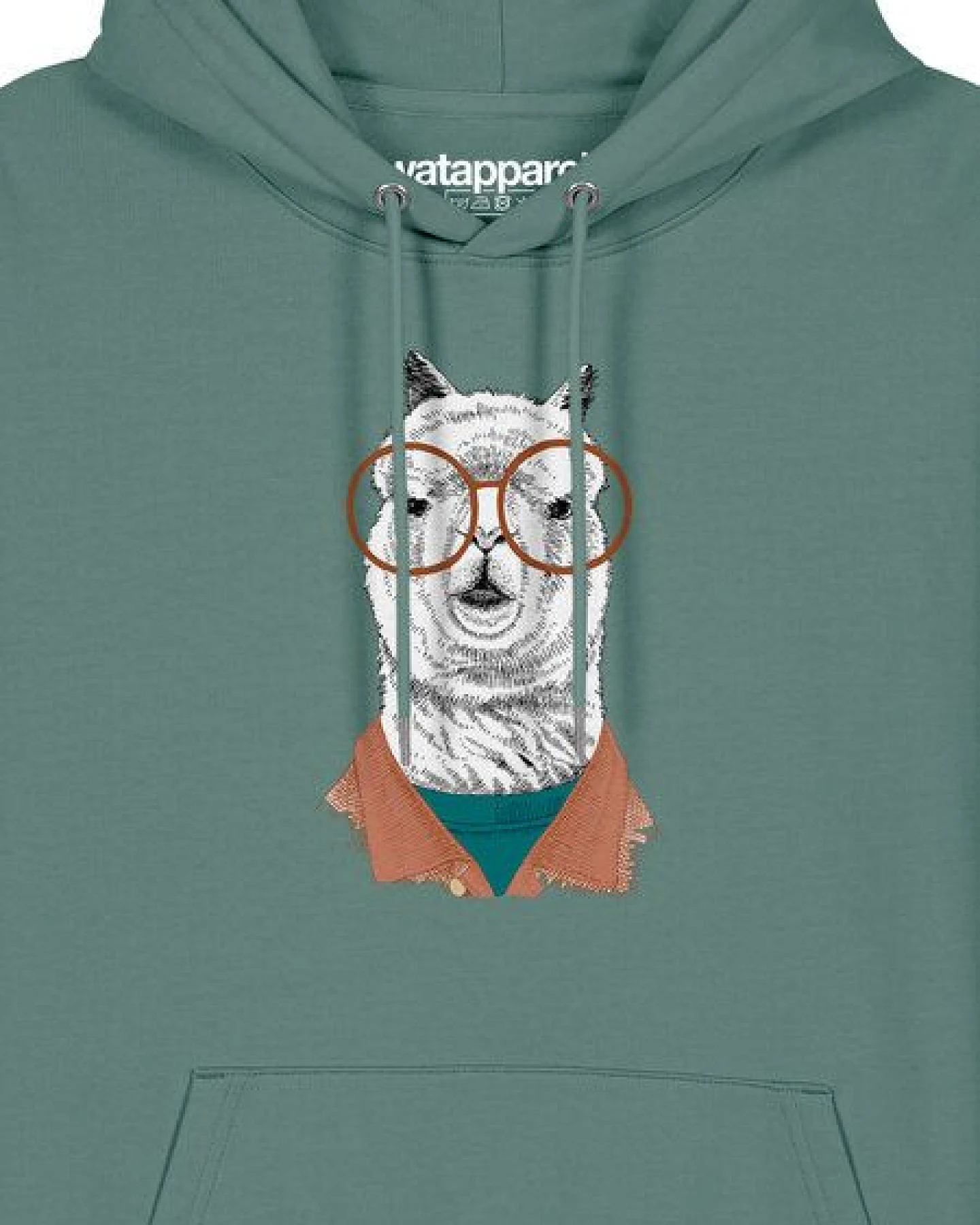 watapparel Hoodie Unisex Lama – Ansicht 3