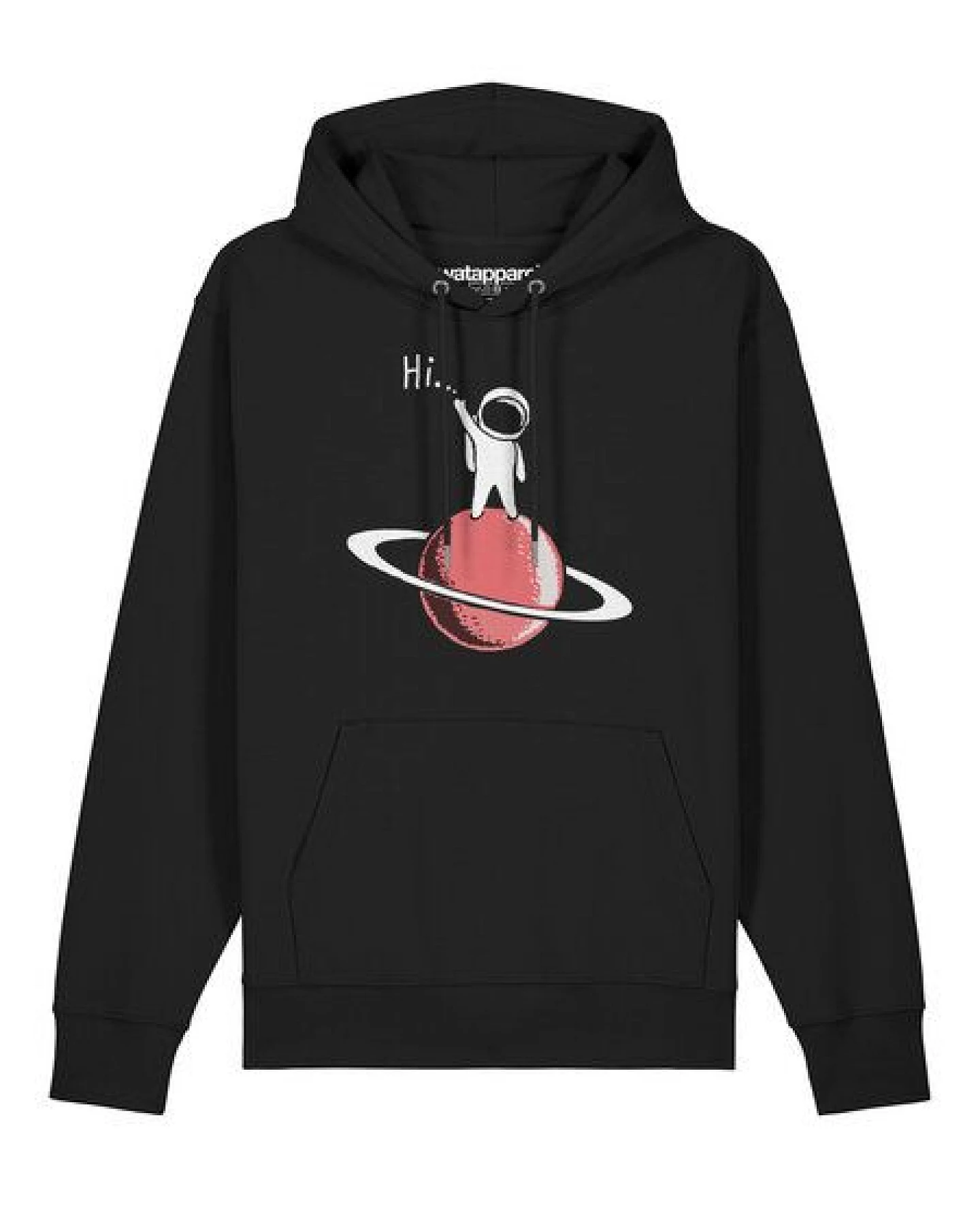 watapparel Hoodie Unisex Astronaut says Hi – Ansicht 2