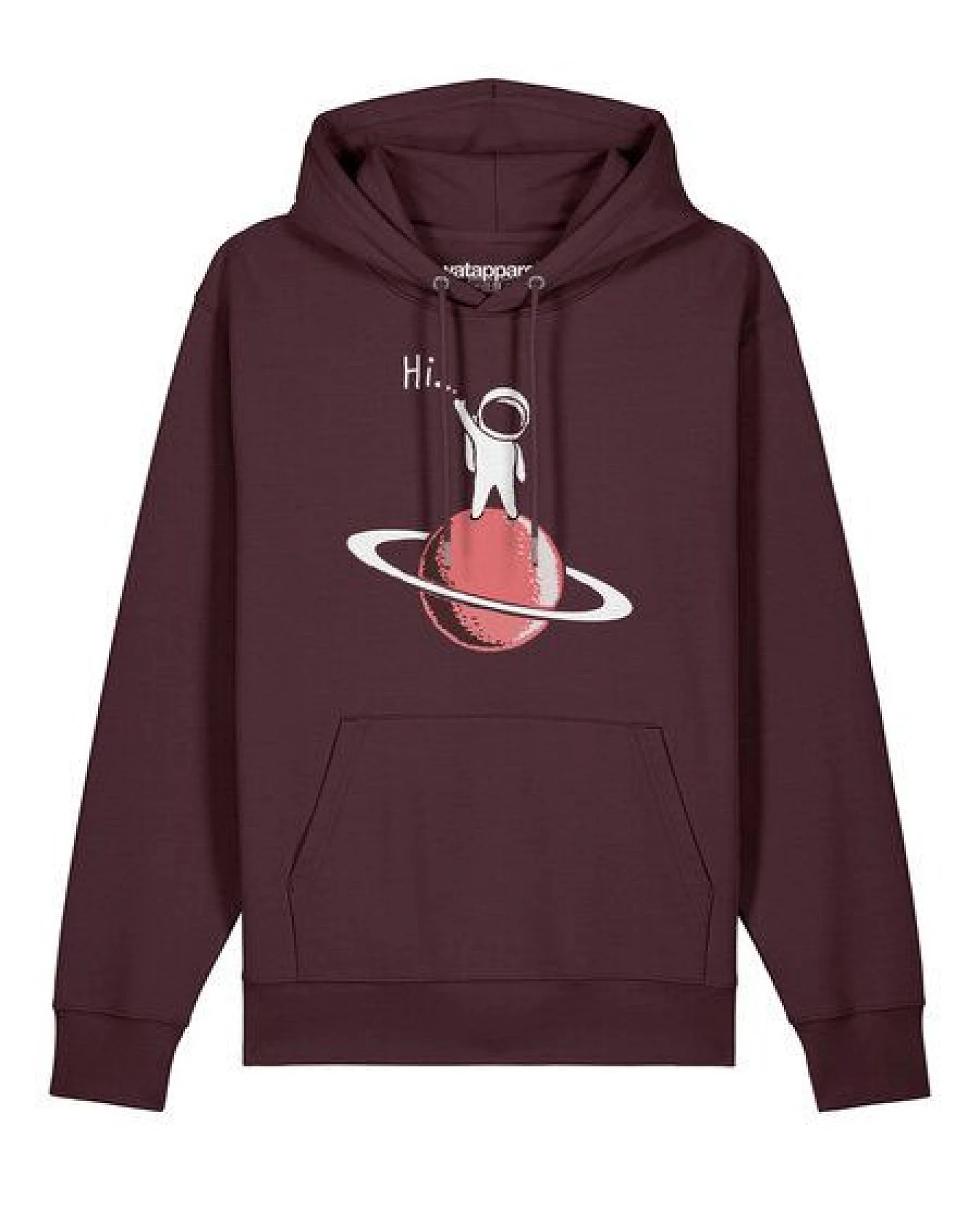 watapparel Hoodie Unisex Astronaut says Hi – Ansicht 2