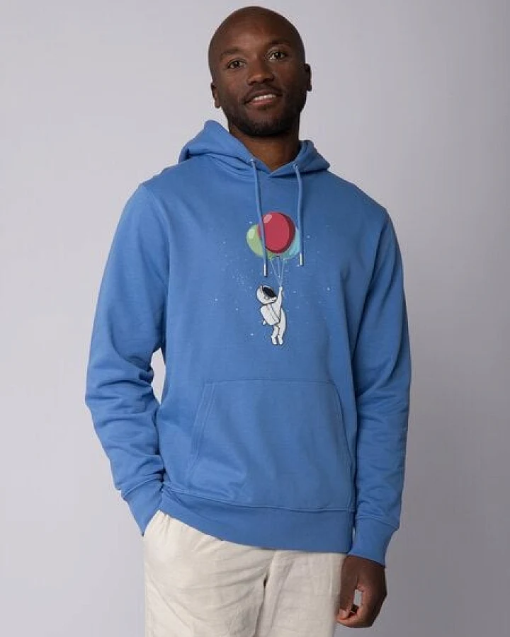 watapparel Hoodie Unisex Little Balloon Astronaut