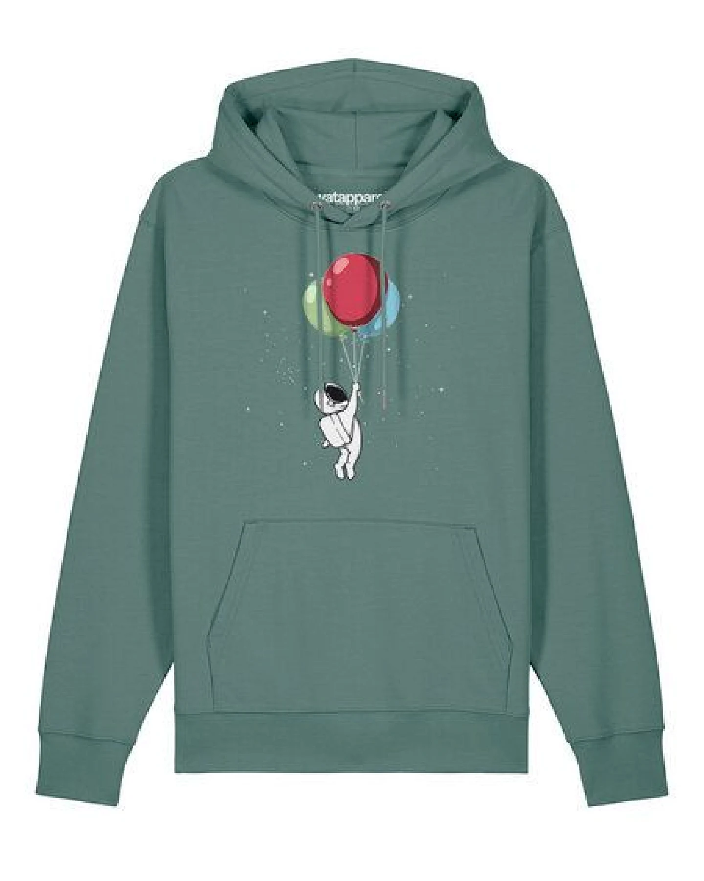watapparel Hoodie Unisex Little Balloon Astronaut – Ansicht 2