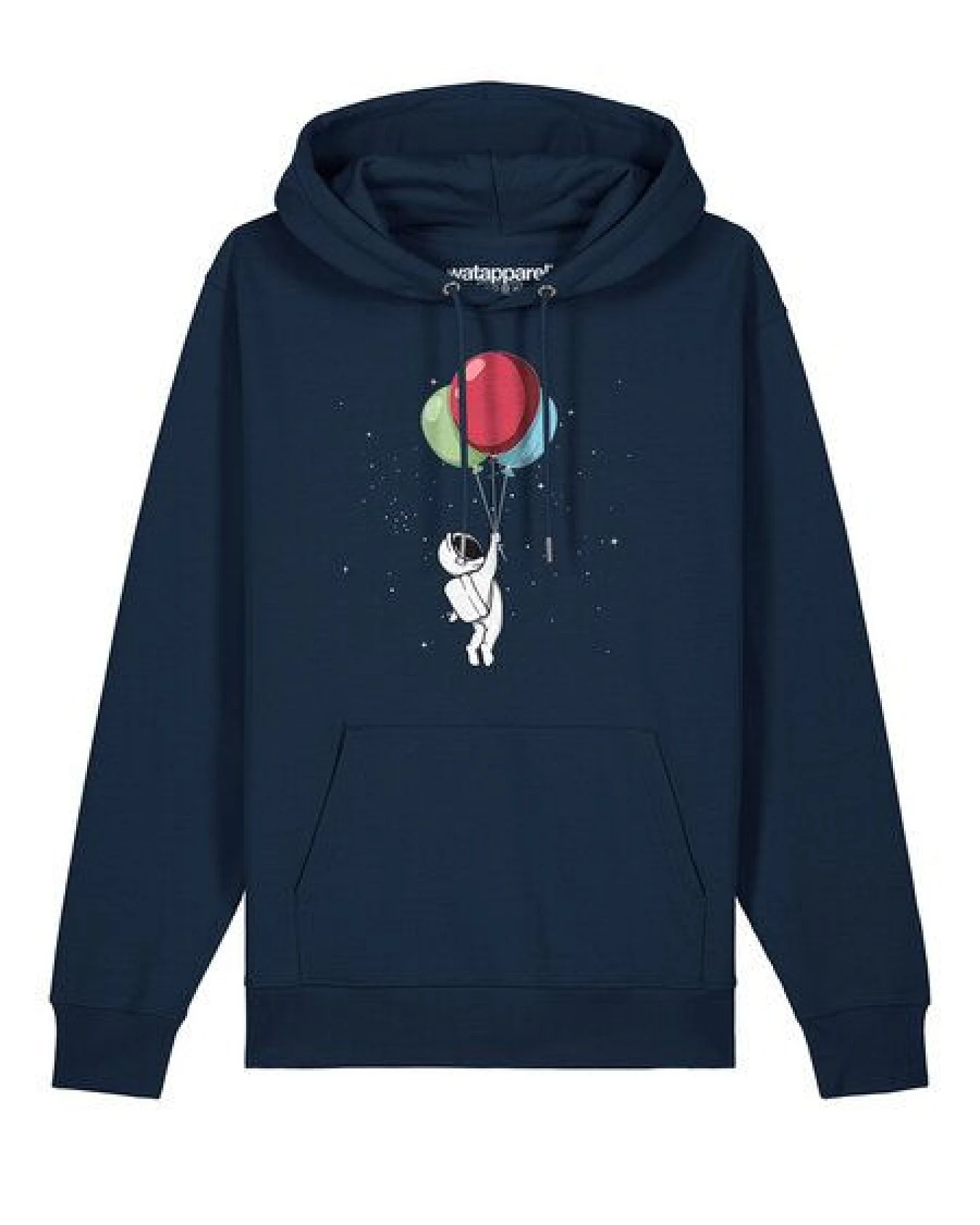 watapparel Hoodie Unisex Little Balloon Astronaut – Ansicht 2