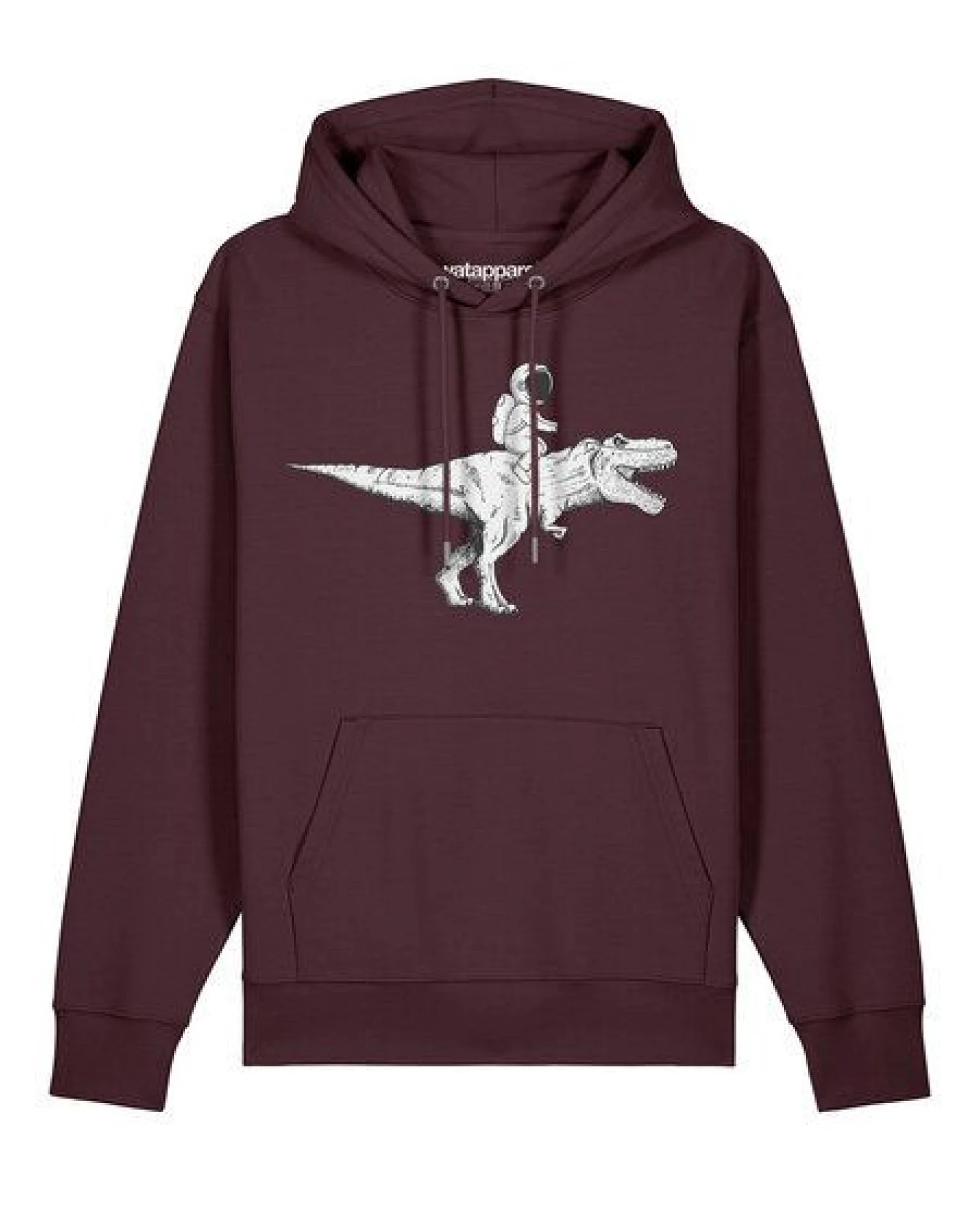 watapparel Hoodie Unisex Astronaut on T-Rex – Ansicht 2
