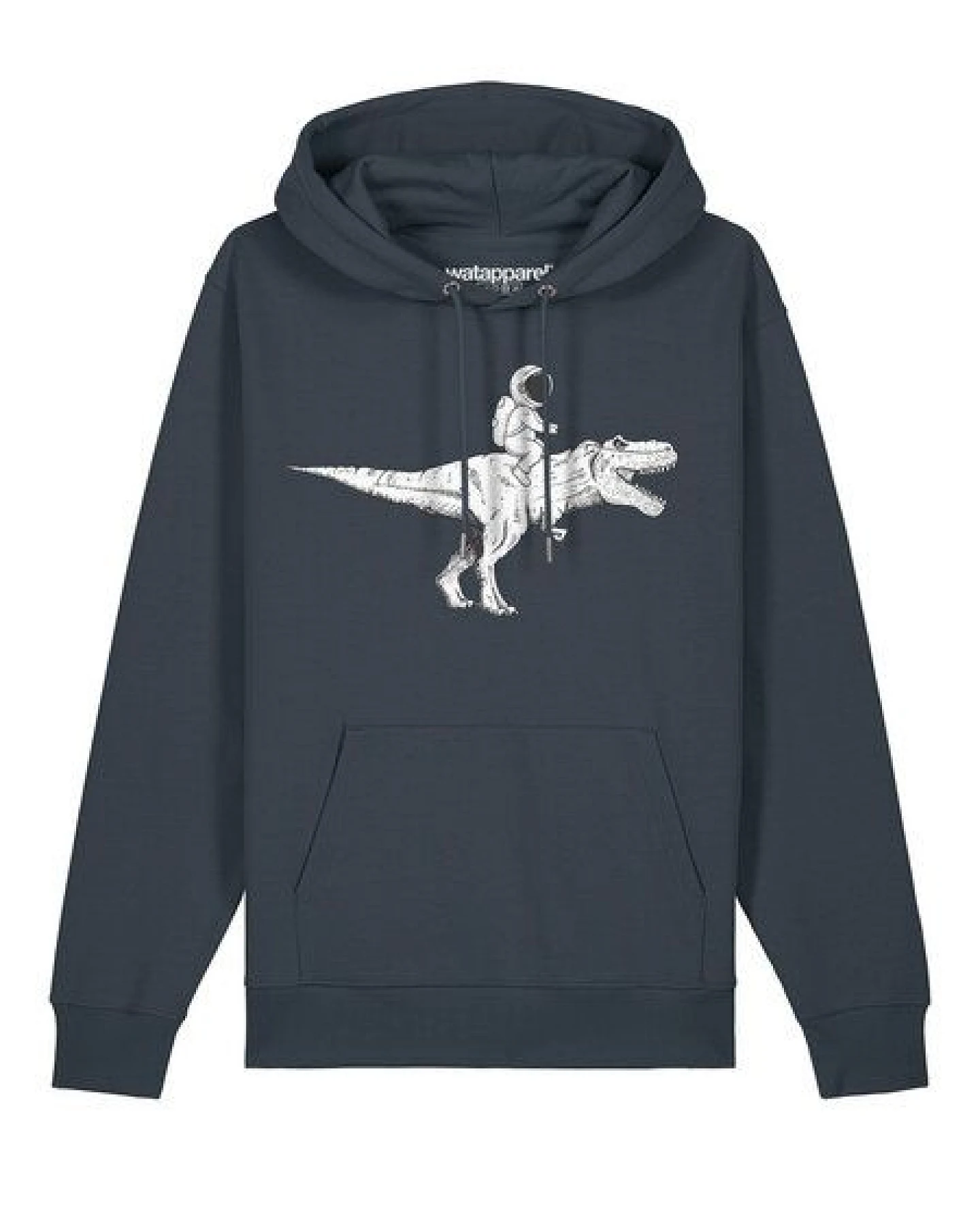 watapparel Hoodie Unisex Astronaut on T-Rex – Ansicht 2