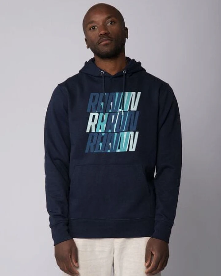 watapparel Hoodie Unisex Run, Run, Run blue