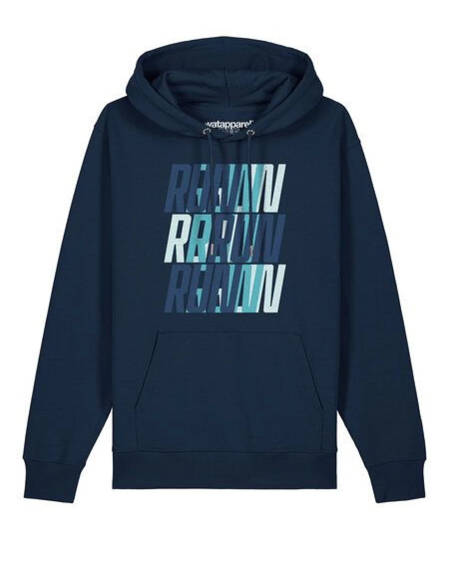 watapparel Hoodie Unisex Run, Run, Run blue – Ansicht 2