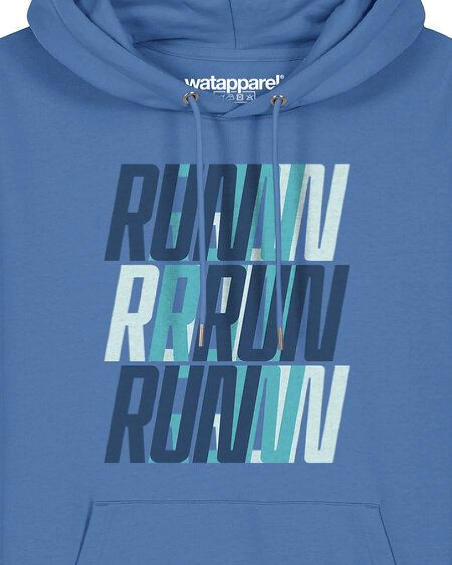 watapparel Hoodie Unisex Run, Run, Run blue – Ansicht 3