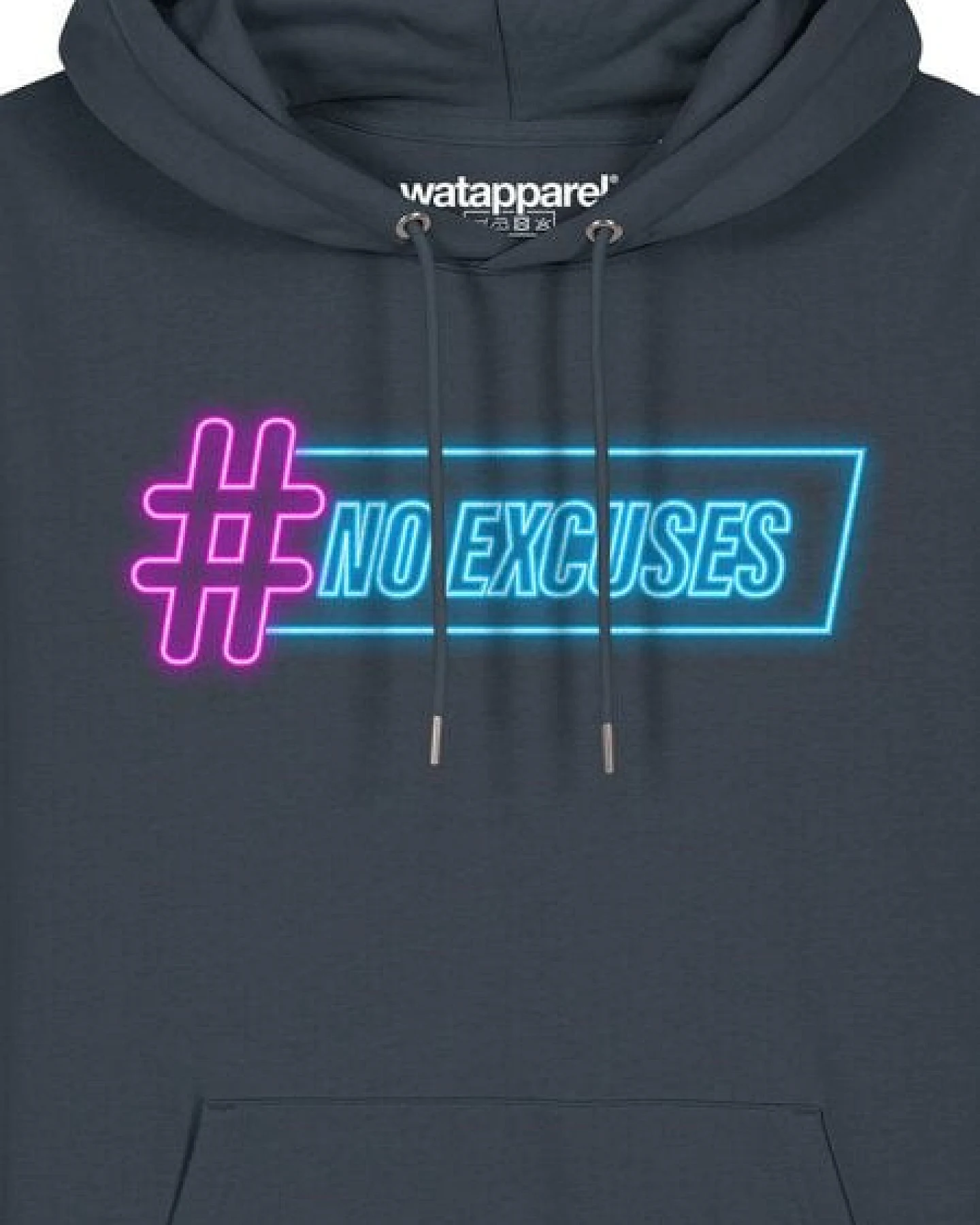 watapparel Hoodie Unisex No Excuses – Ansicht 3