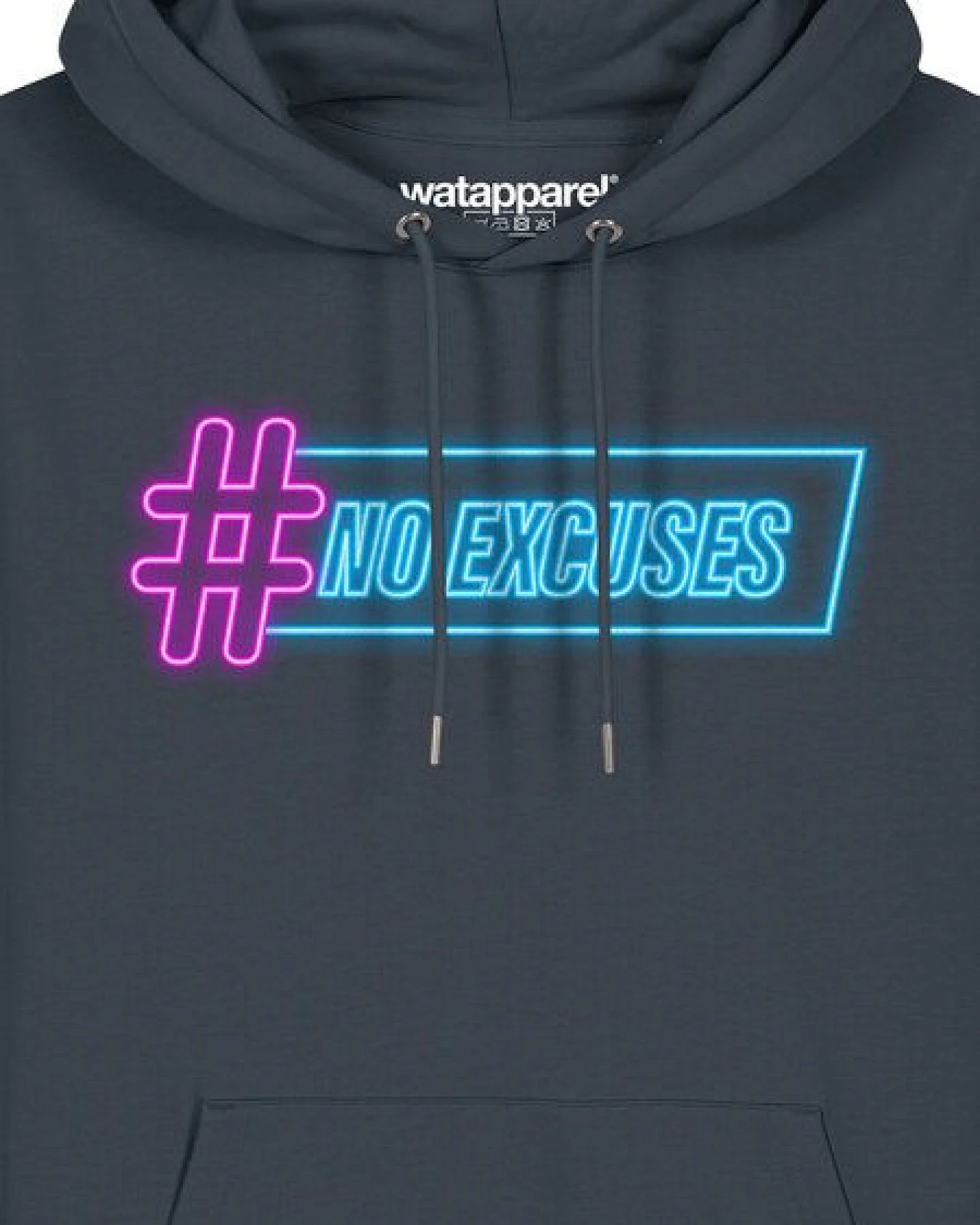 watapparel Hoodie Unisex No Excuses – Ansicht 3