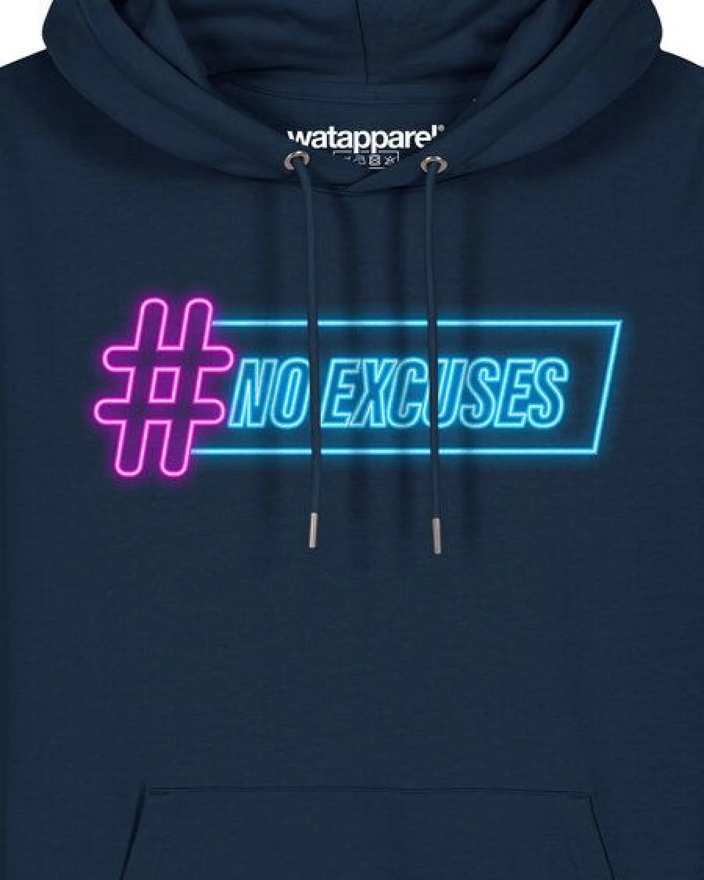 watapparel Hoodie Unisex No Excuses – Ansicht 3