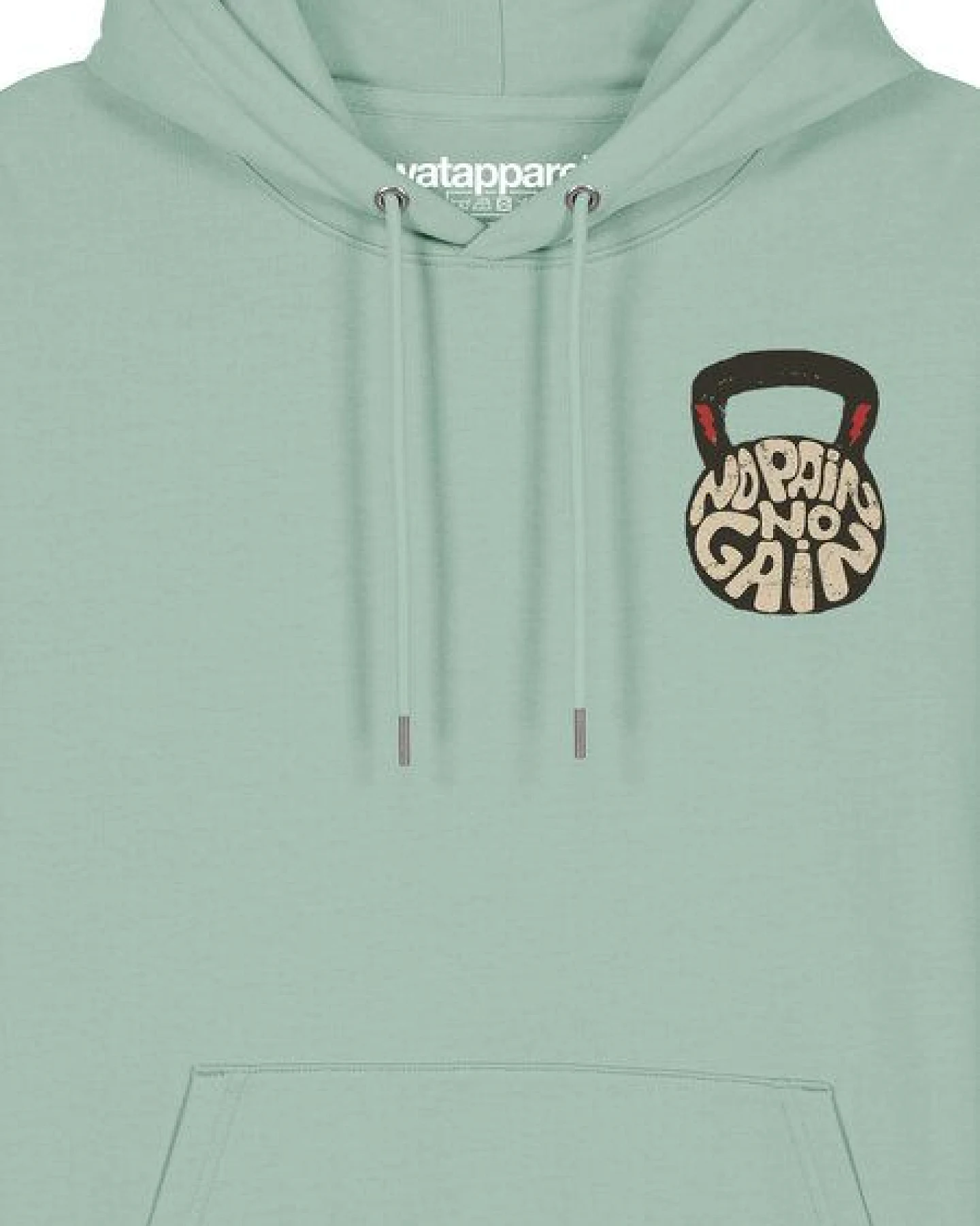 watapparel Hoodie Unisex No Pain, no Gain 01 – Ansicht 3