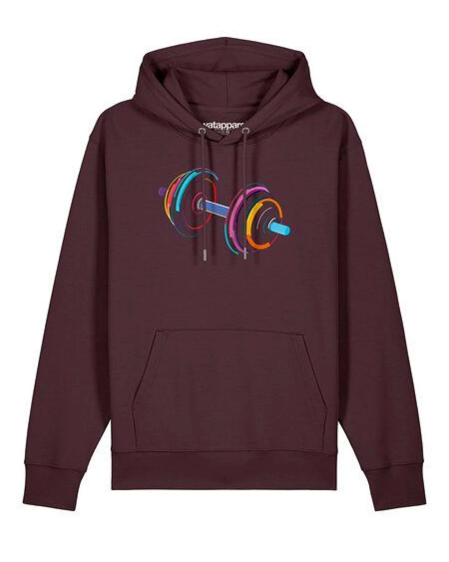 watapparel Hoodie Unisex 80s Hantel – Ansicht 2