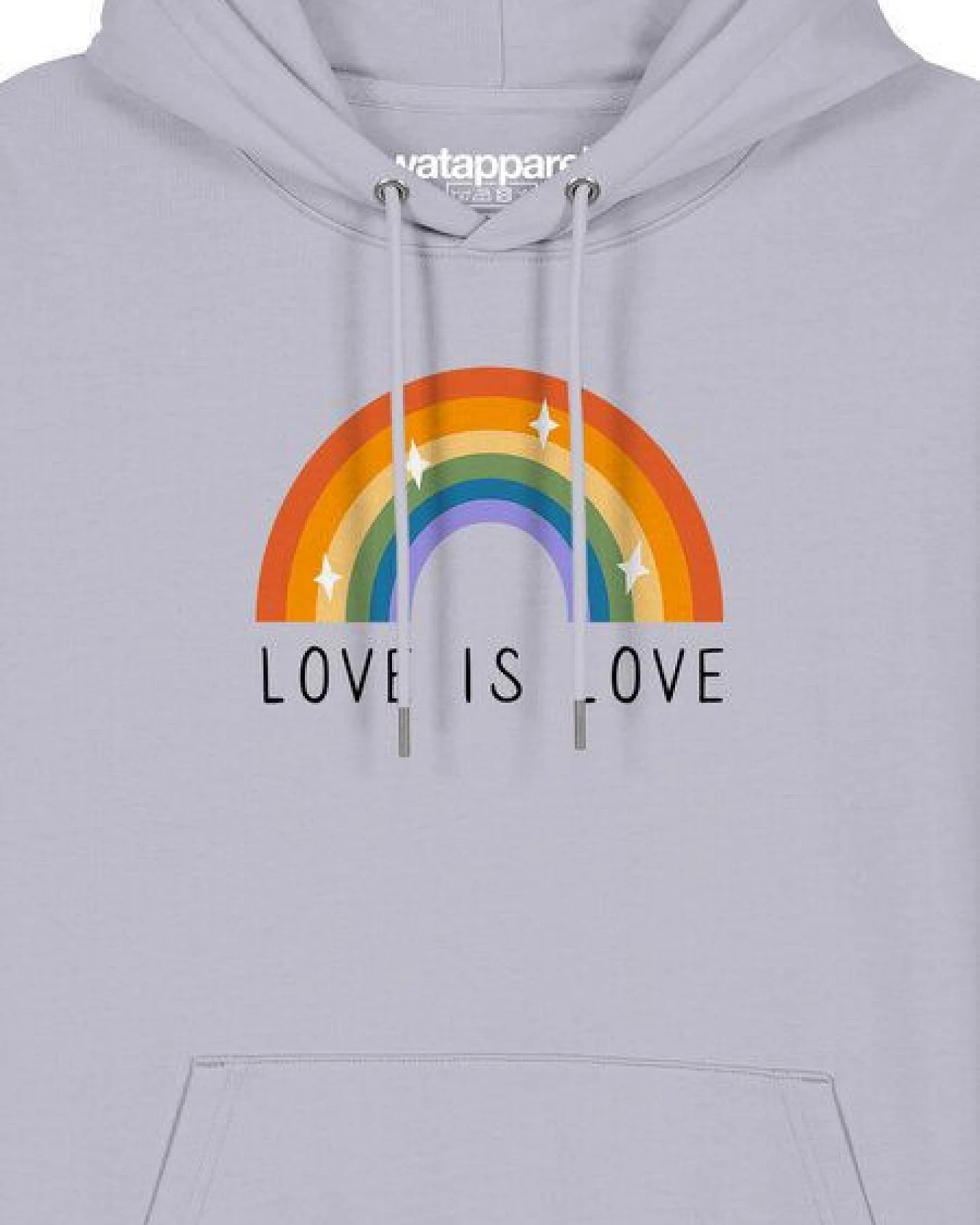 watapparel Hoodie Unisex Love is Love – Ansicht 3