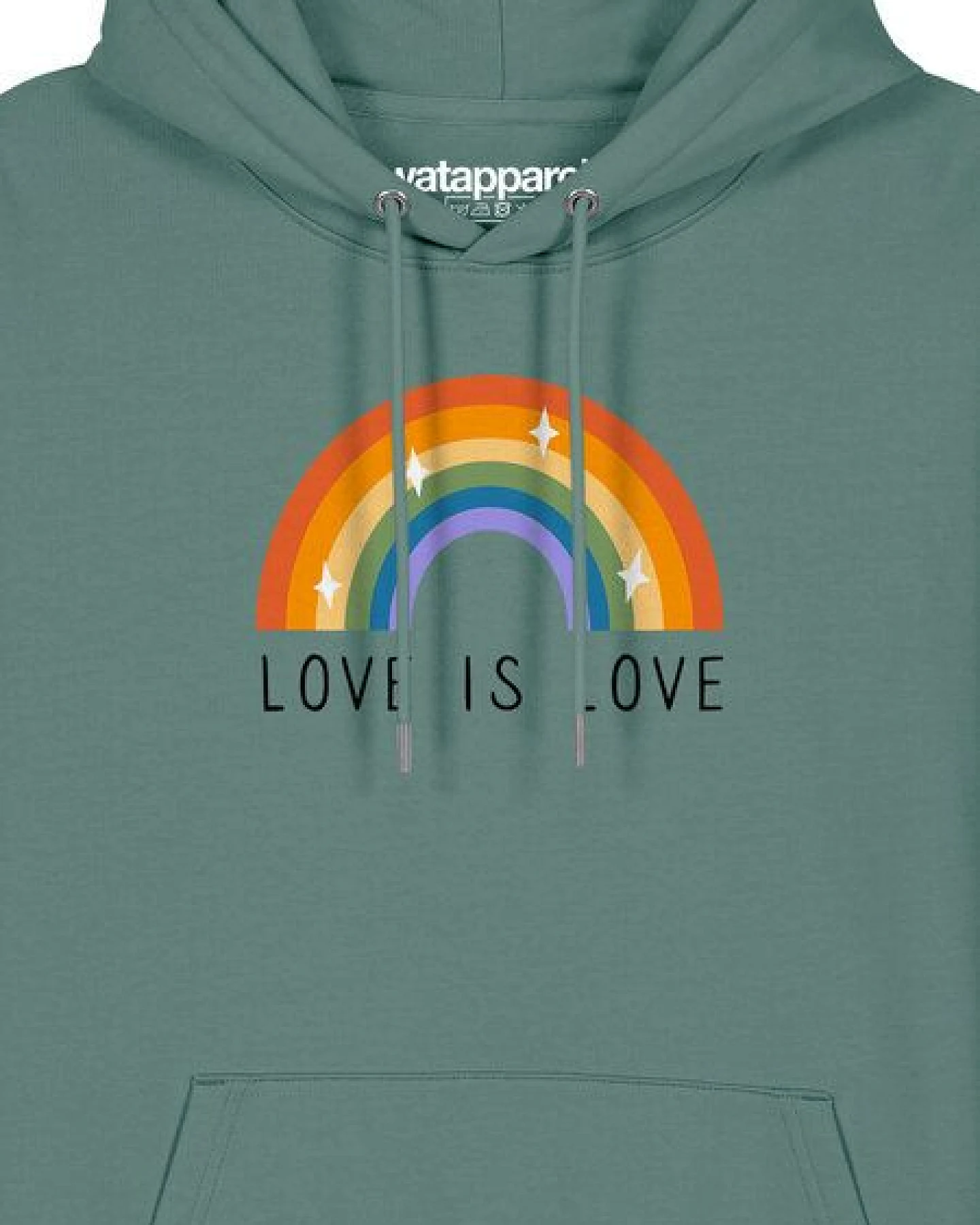 watapparel Hoodie Unisex Love is Love – Ansicht 3