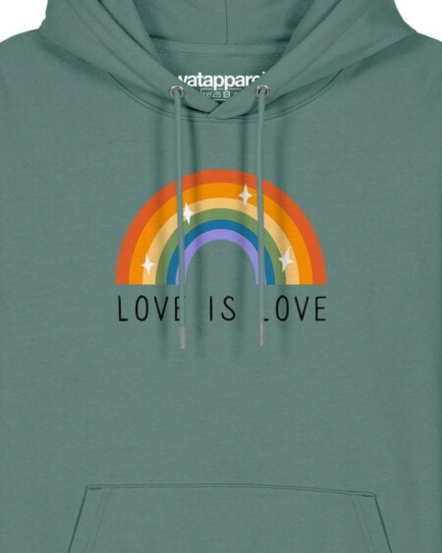 watapparel Hoodie Unisex Love is Love – Ansicht 3