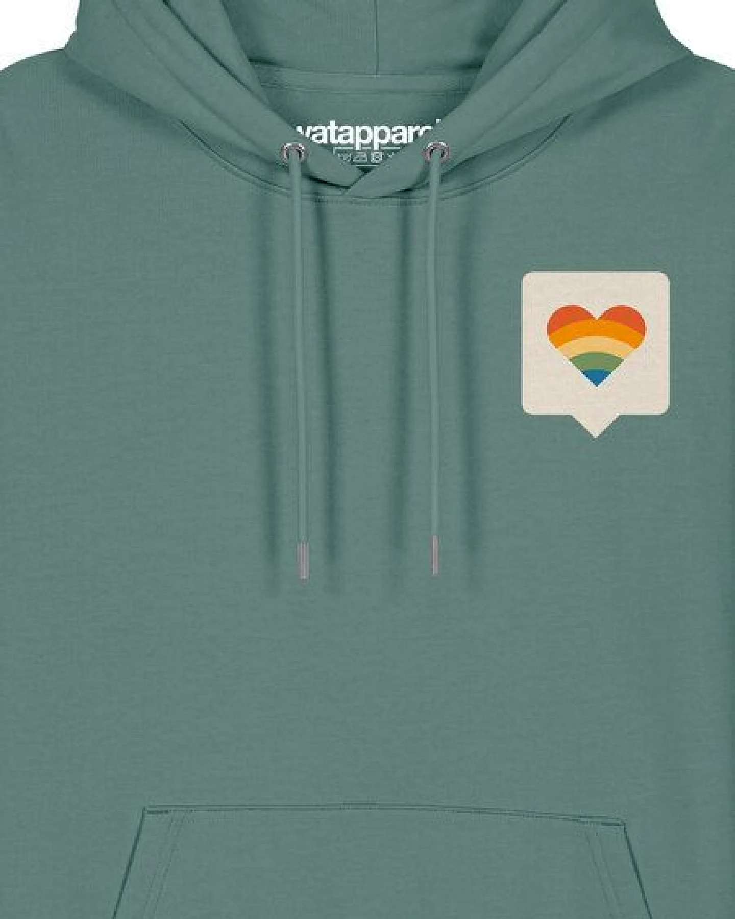 watapparel Hoodie Unisex Von Herzen – Ansicht 3