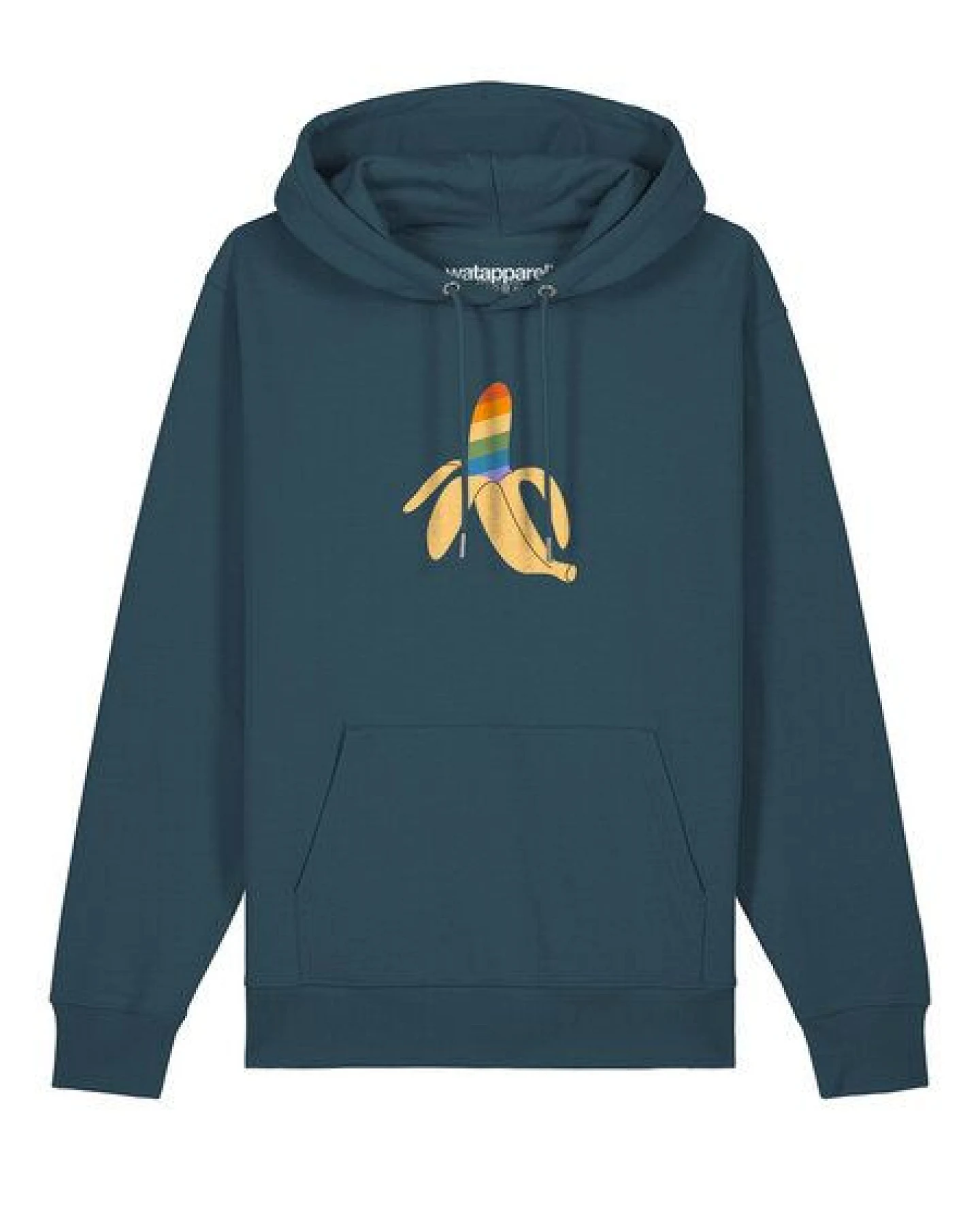watapparel Hoodie Unisex Rainbow Banana – Ansicht 2