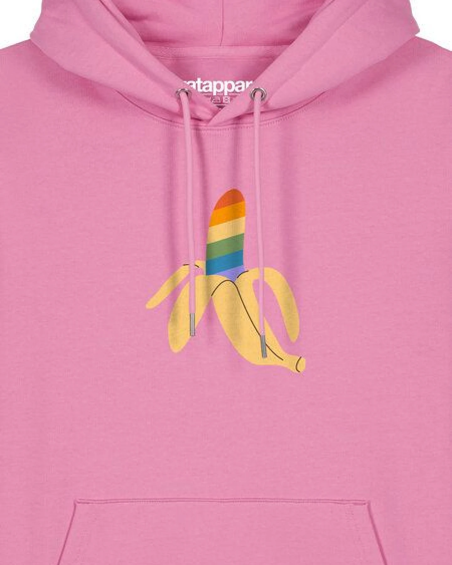 watapparel Hoodie Unisex Rainbow Banana – Ansicht 3
