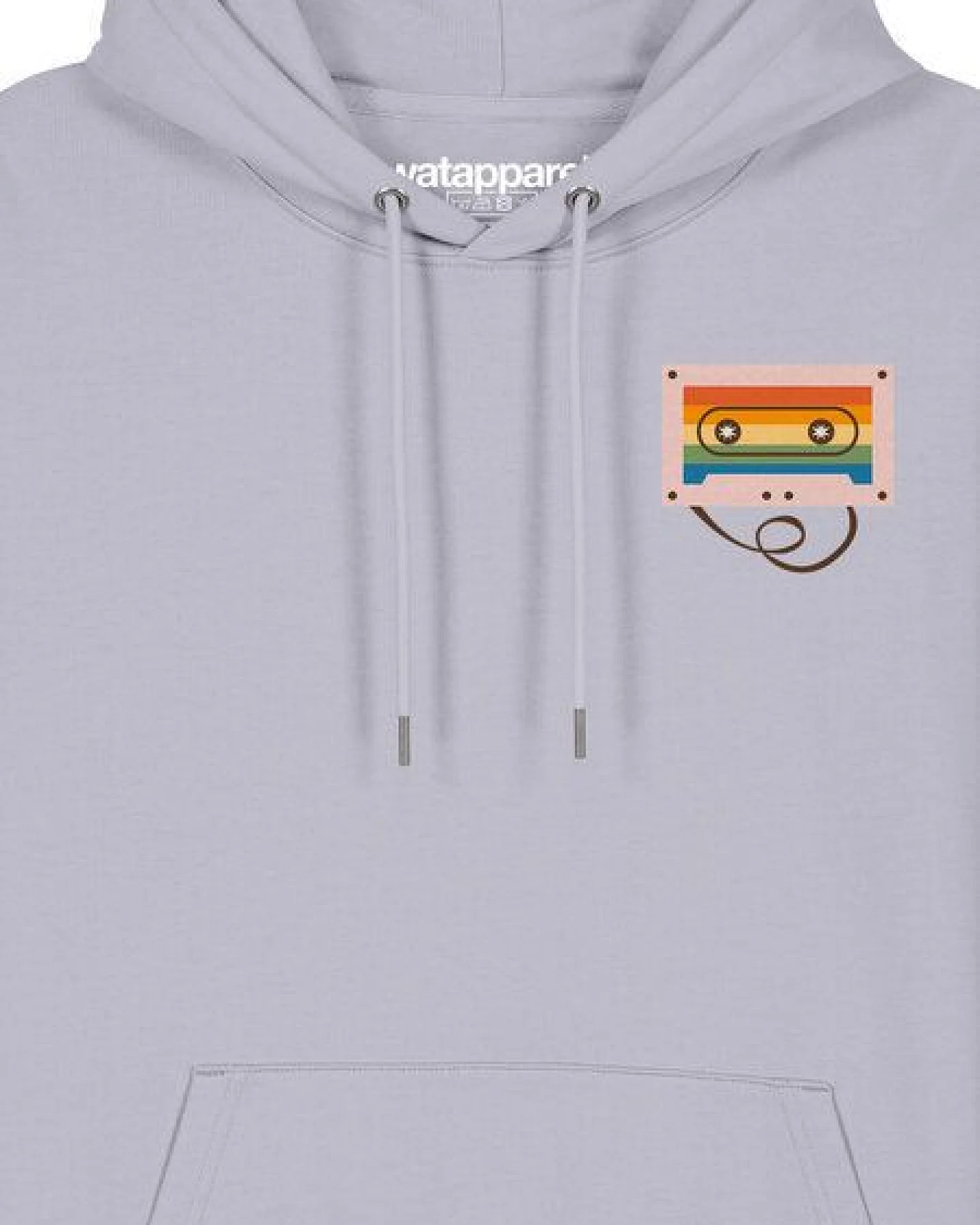 watapparel Hoodie Unisex Rainbow Cassette – Ansicht 3