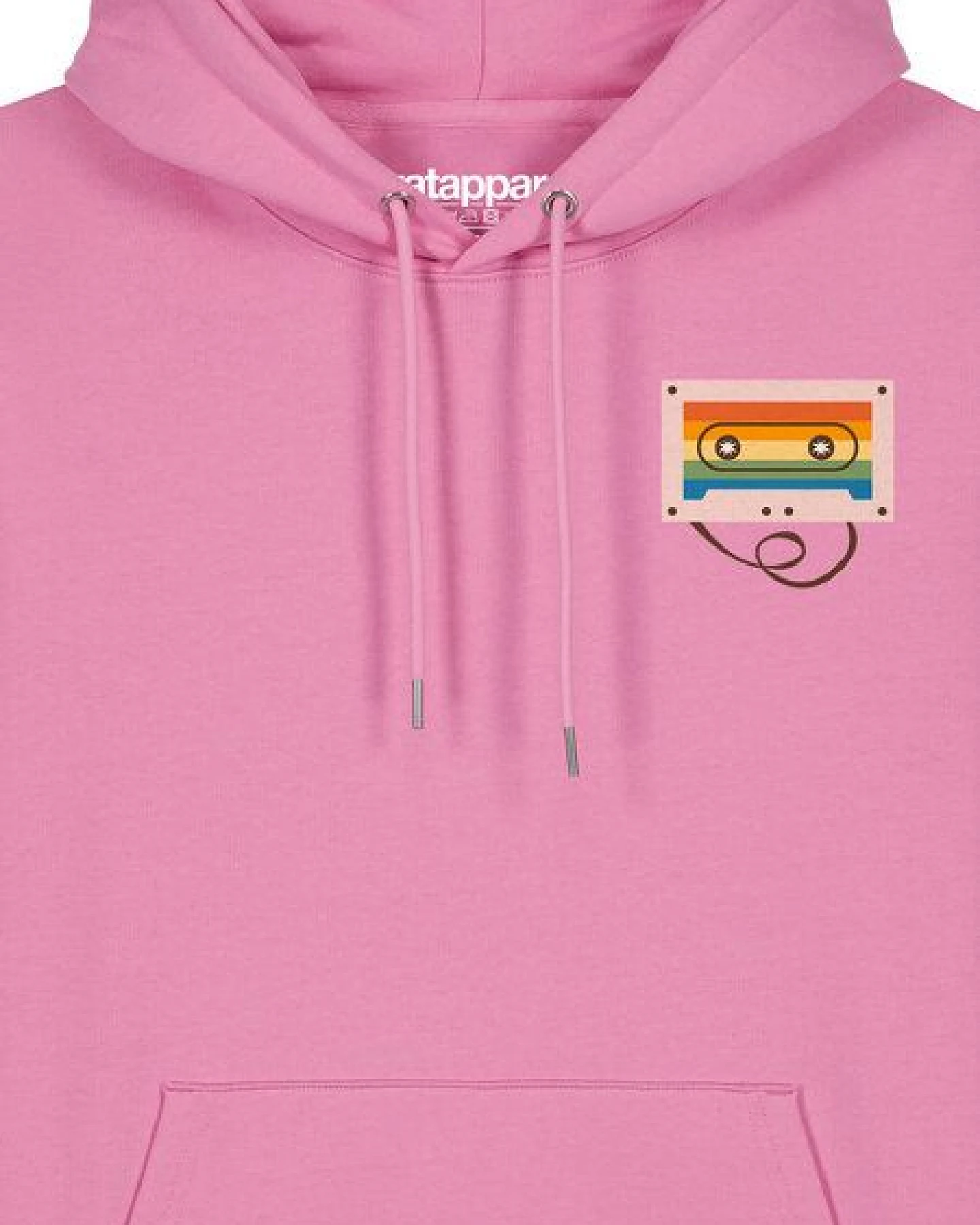 watapparel Hoodie Unisex Rainbow Cassette – Ansicht 3