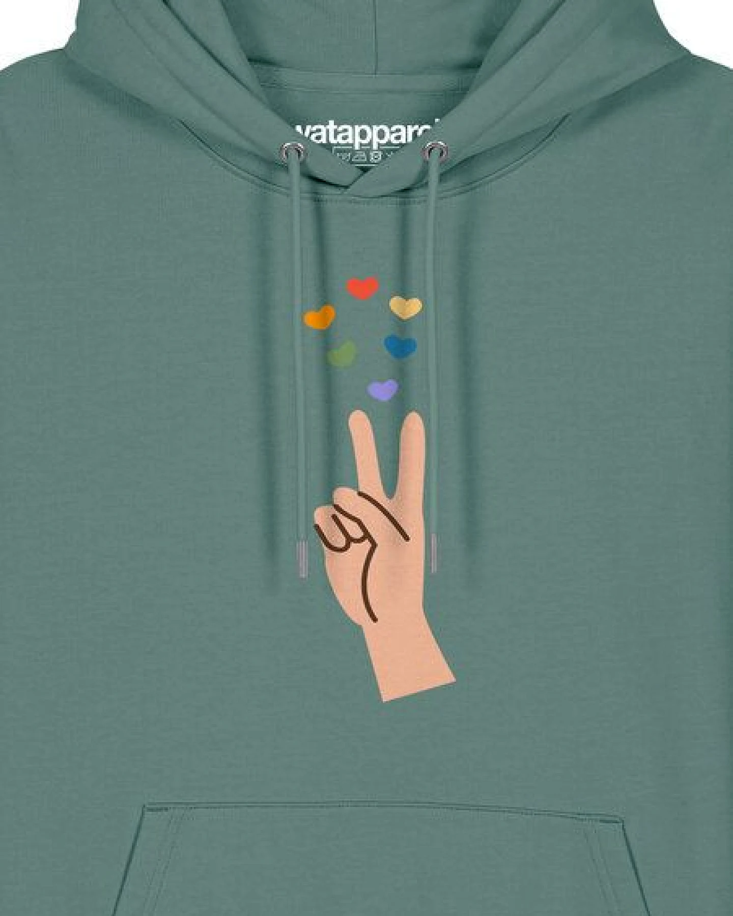watapparel Hoodie Unisex Spread Love – Ansicht 3