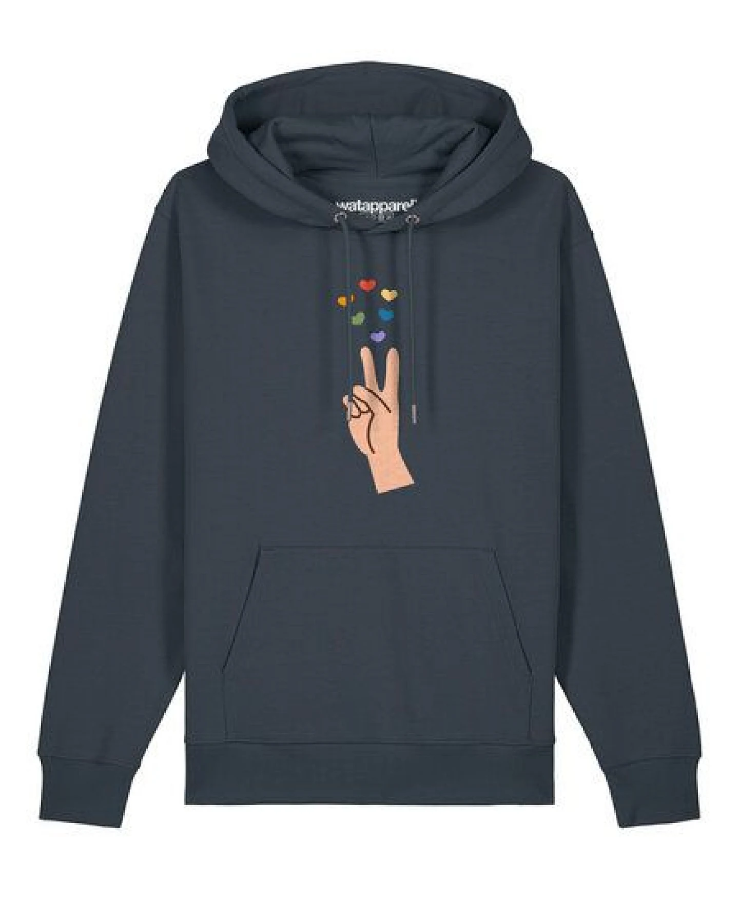 watapparel Hoodie Unisex Spread Love – Ansicht 2