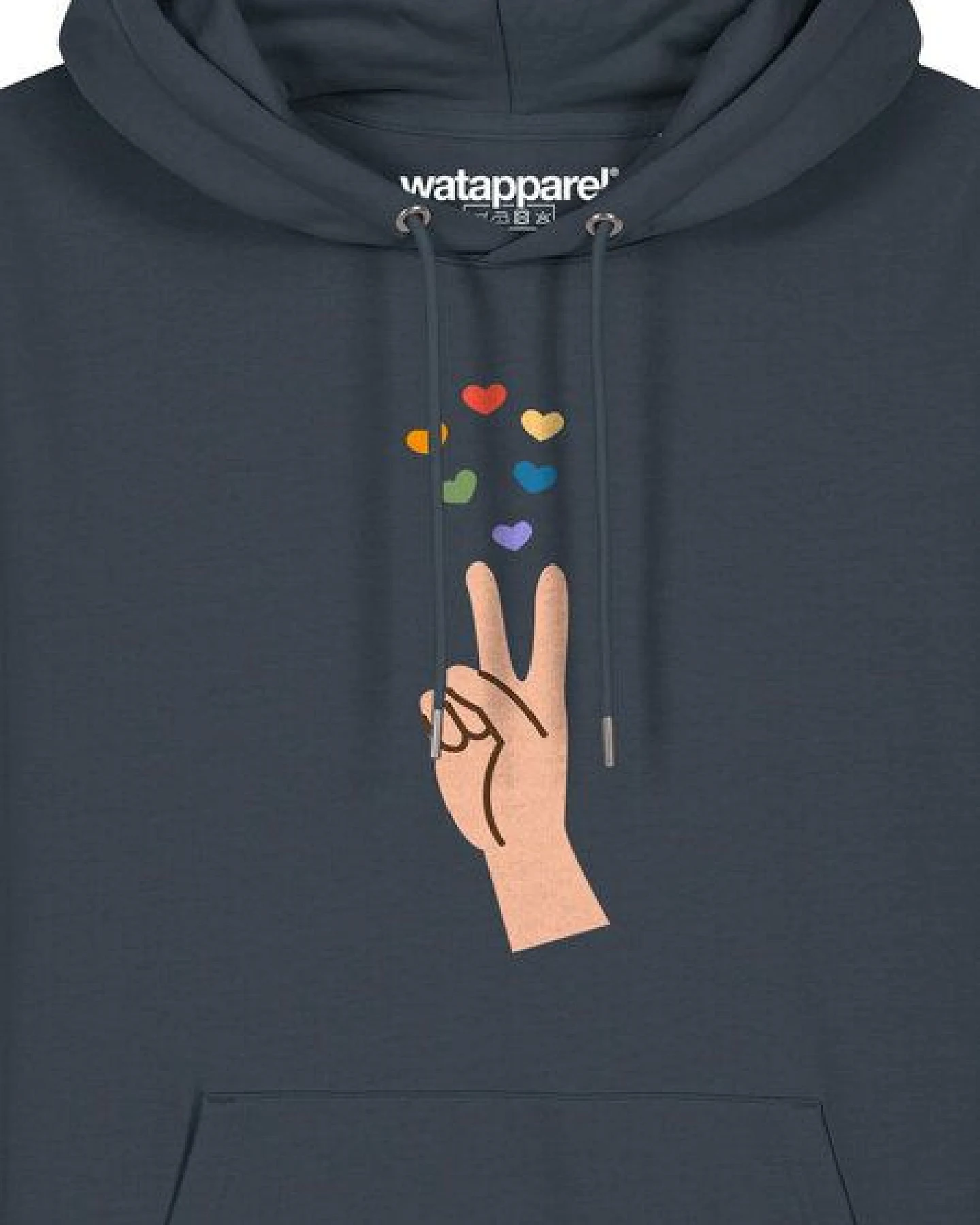 watapparel Hoodie Unisex Spread Love – Ansicht 3